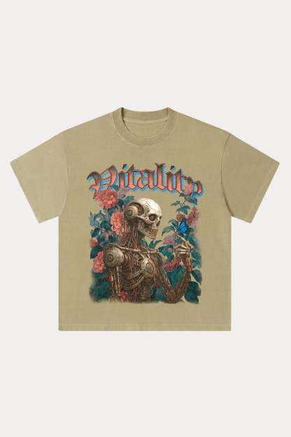 Evilnova Vitality Washed Streetwear T-Shirt-Evilnova