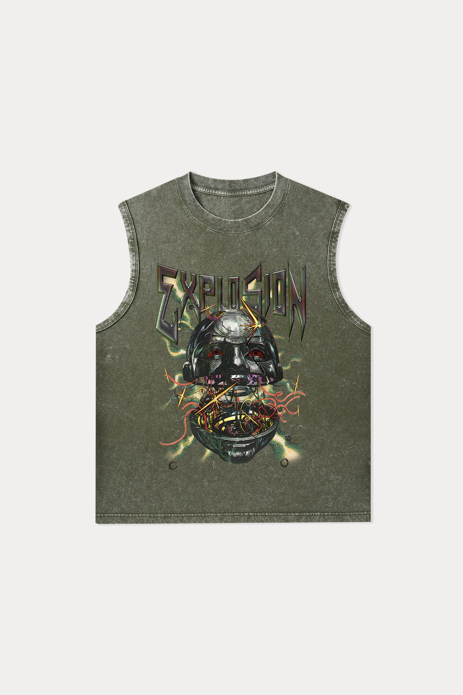 Evilnova Explosion Washed Tank Top-Evilnova