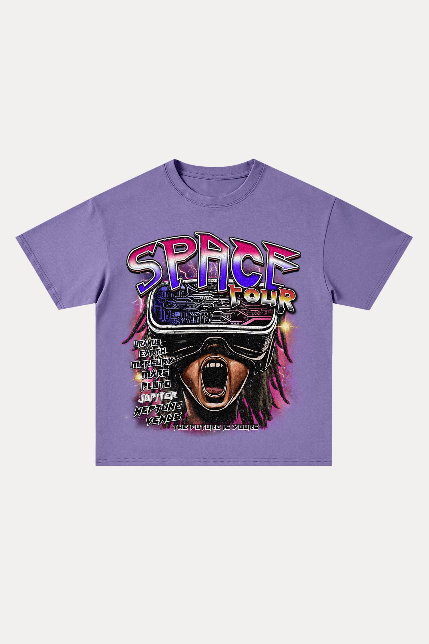 Evilnova Space Tour Cotton Oversize T-Shirt-Evilnova
