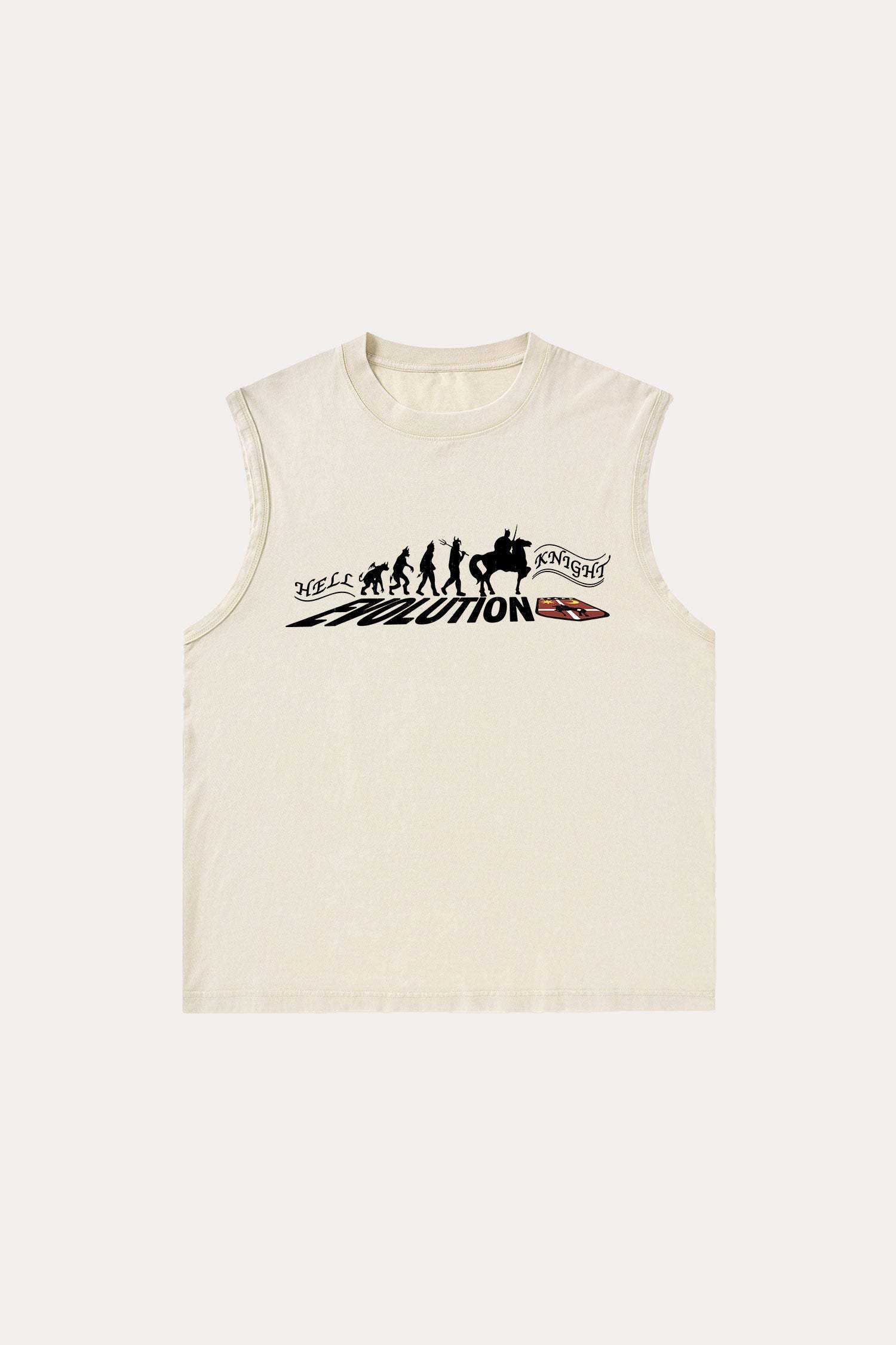 Evilnova Hell Knight Washed Tank Top-Evilnova