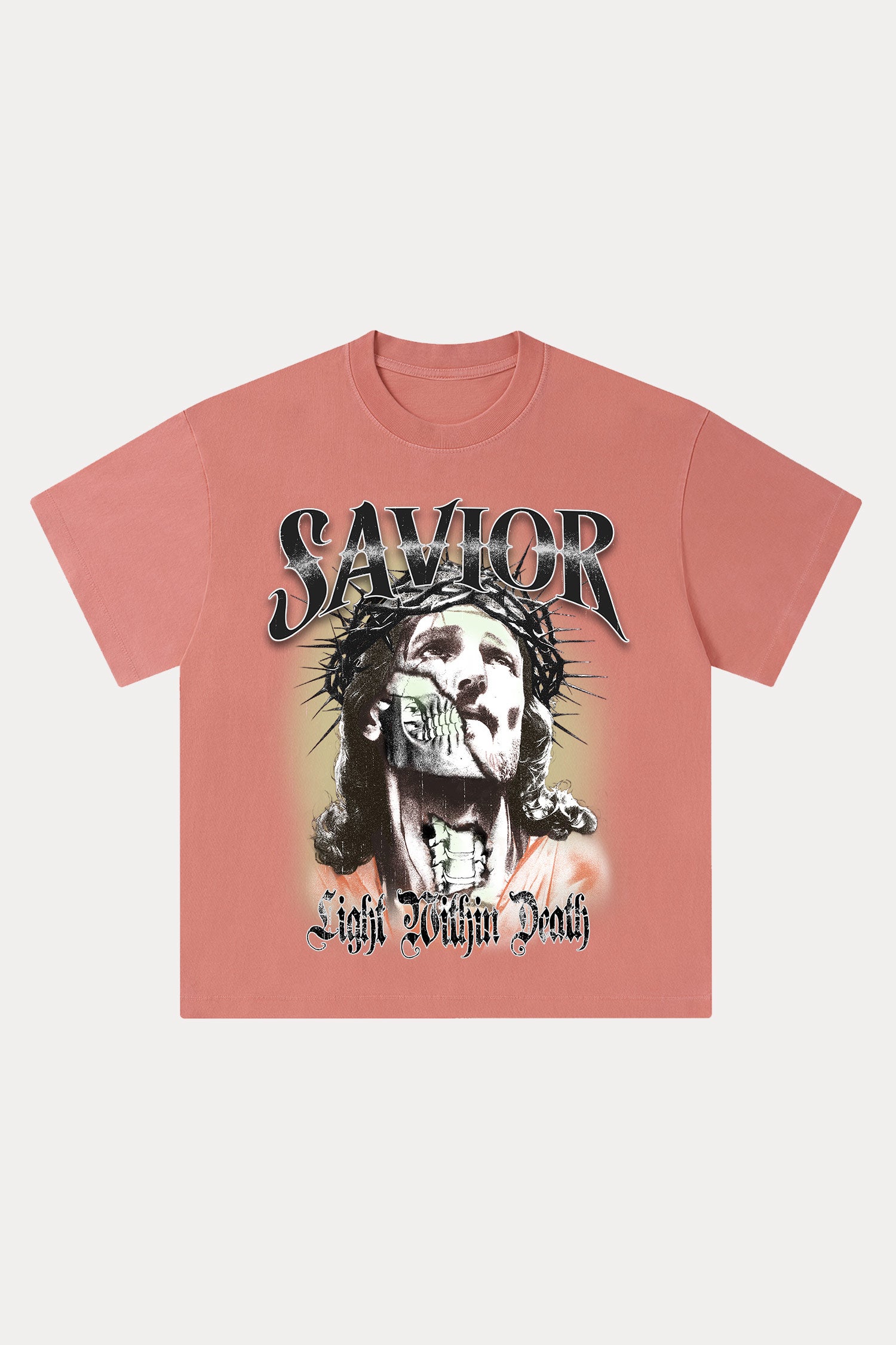 Evilnova Savior Washed Streetwear T-Shirt-Evilnova