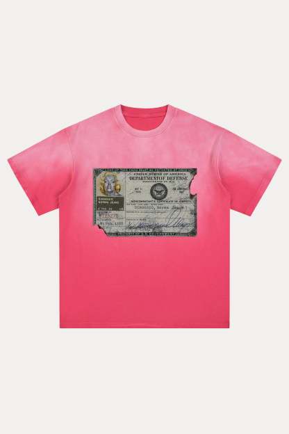 Evilnova Identity Distressed Washed T-Shirt-Evilnova