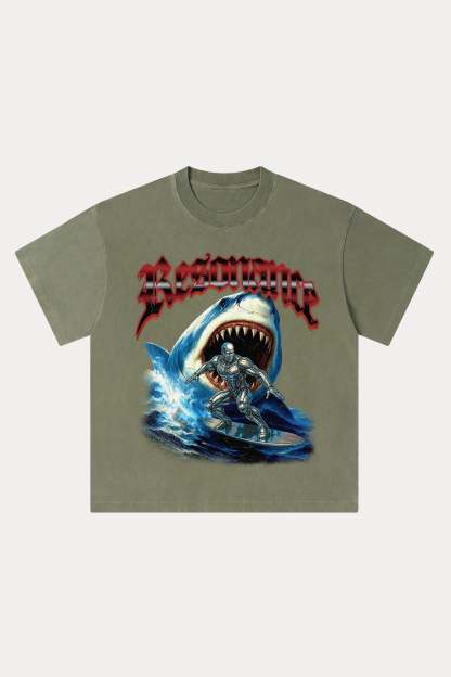 Evilnova Resonance Washed Streetwear T-Shirt-Evilnova