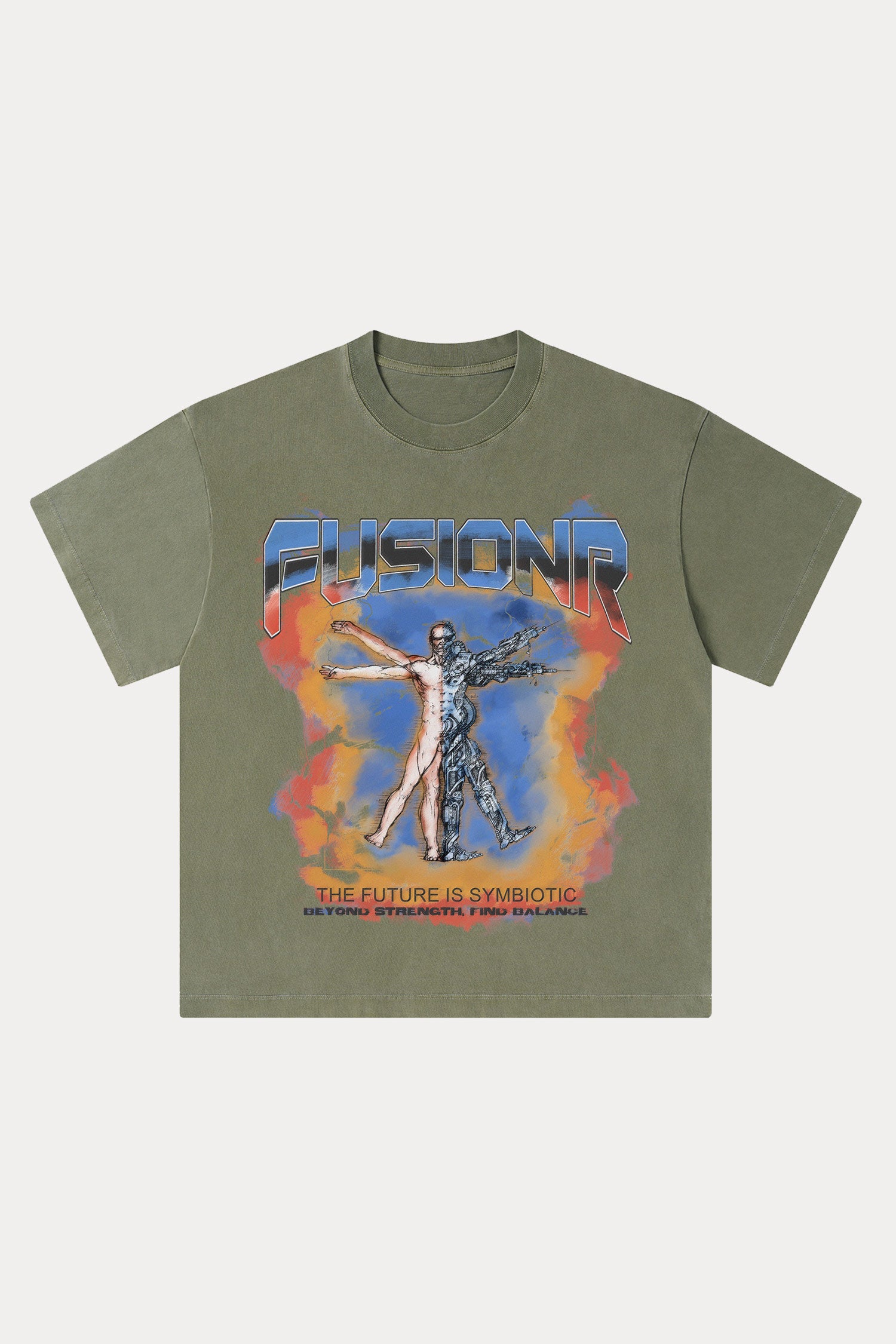 Evilnova Fusionr Washed Streetwear T-Shirt-Evilnova