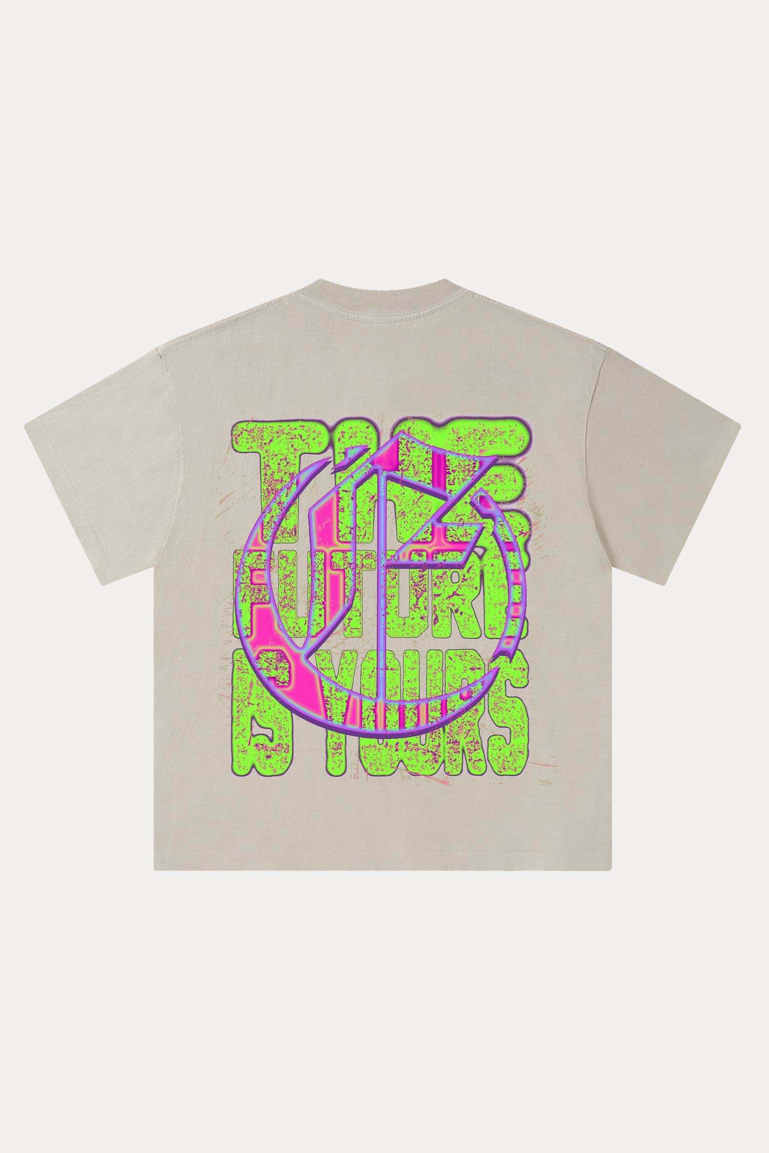 Evilnova Energy Figure Washed Streetwear T-Shirt-Evilnova