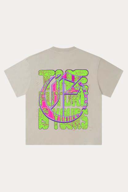 Evilnova Energy Figure Washed Streetwear T-Shirt-Evilnova