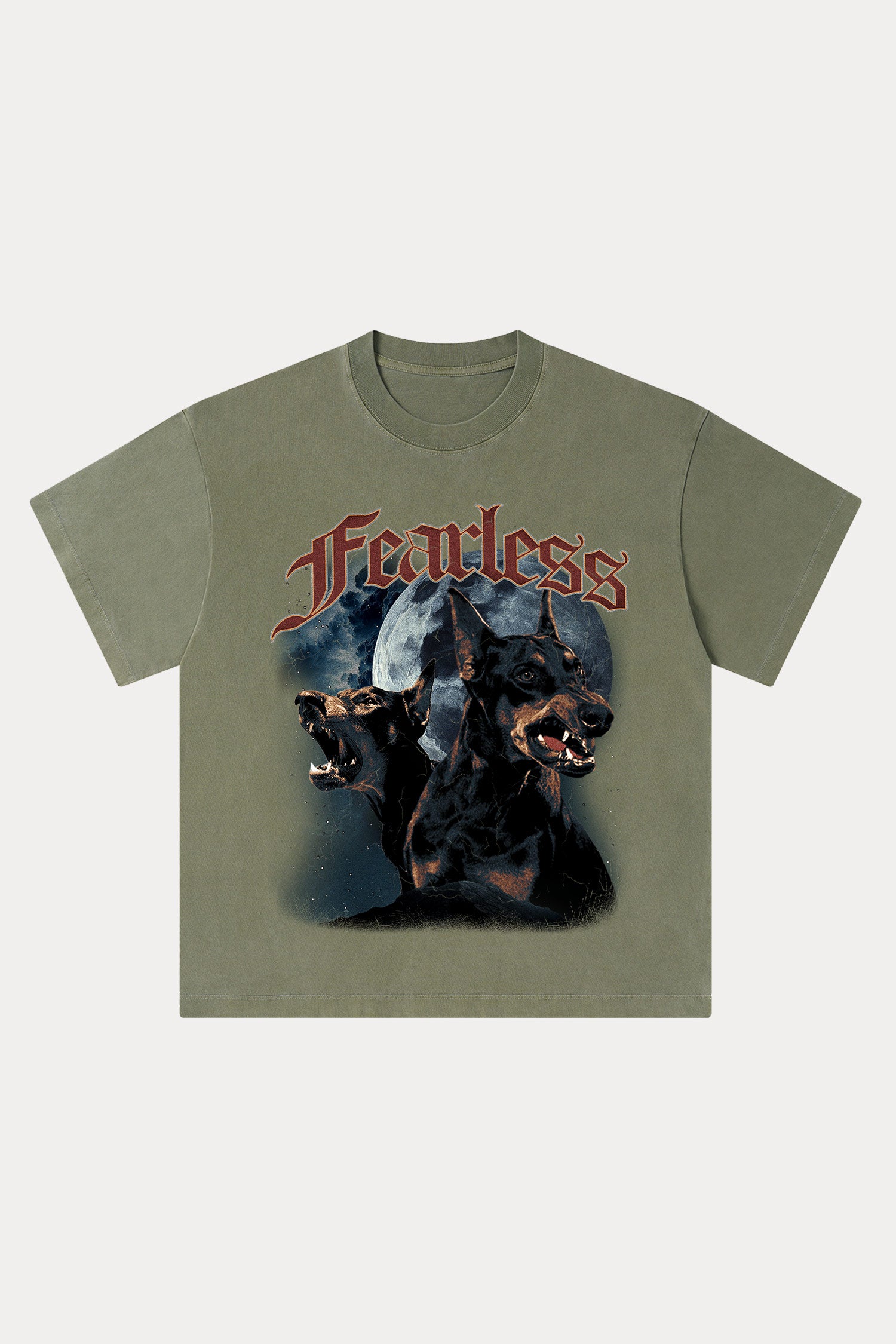 Evilnova Fearless Washed Streetwear T-Shirt-Evilnova