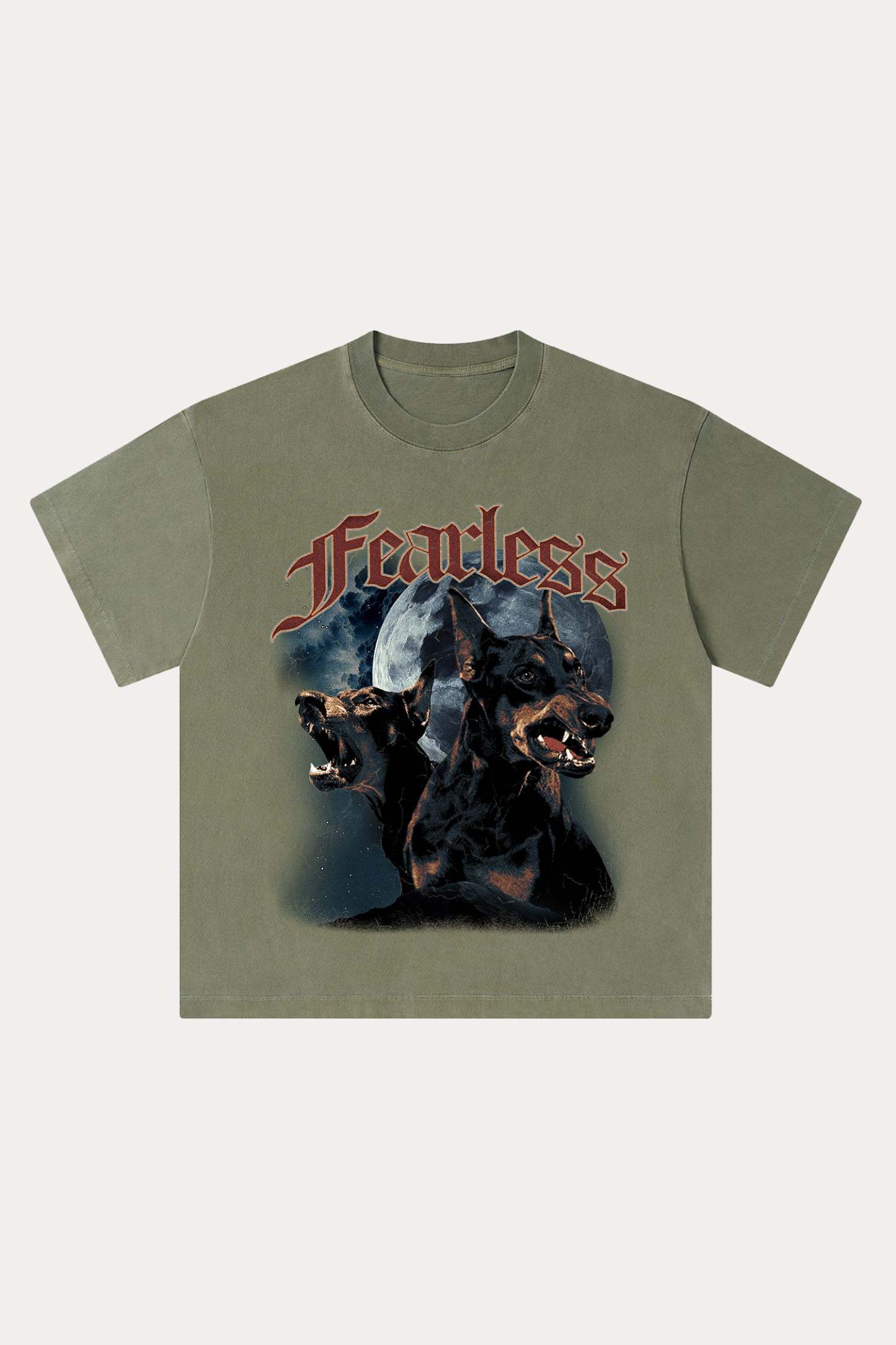 Evilnova Fearless Washed Streetwear T-Shirt-Evilnova