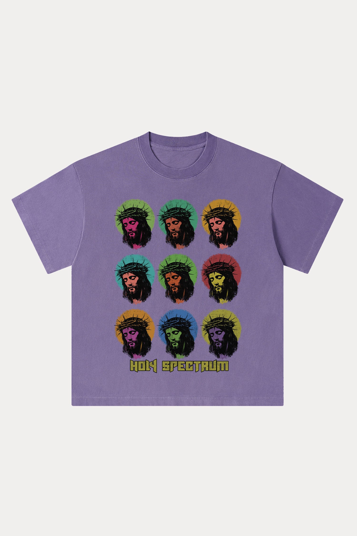 Evilnova Holy Spectrum Washed Streetwear T-Shirt-Evilnova