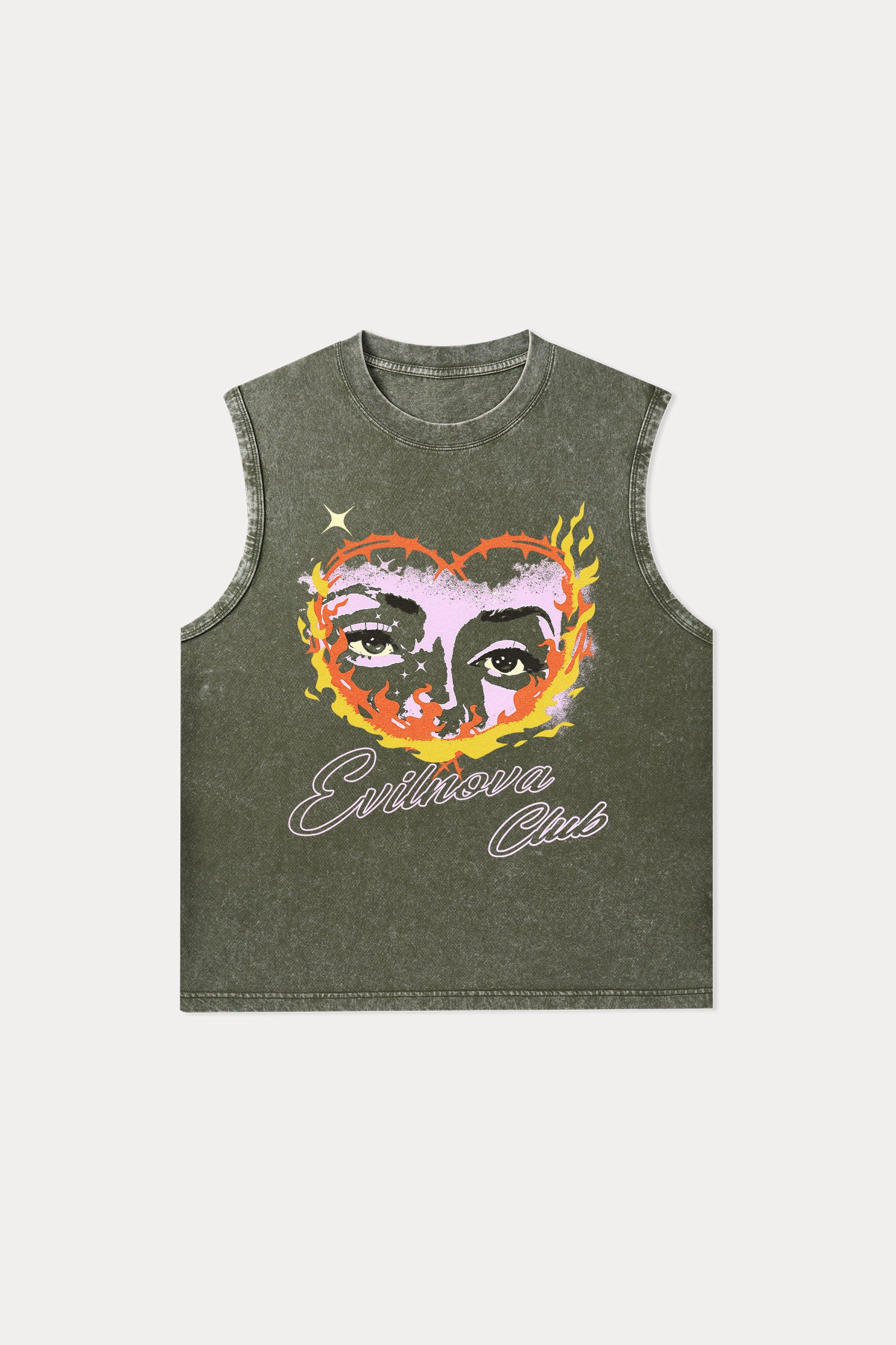 Evilnova Ignite Washed Tank Top-Evilnova