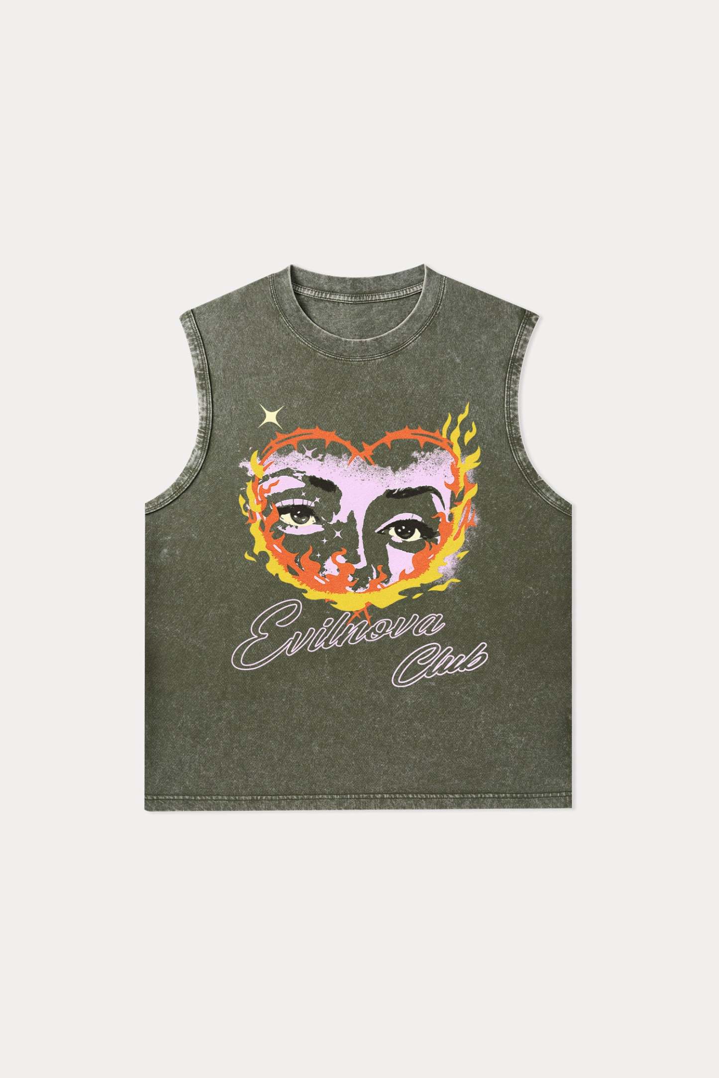 Evilnova Ignite Washed Tank Top-Evilnova