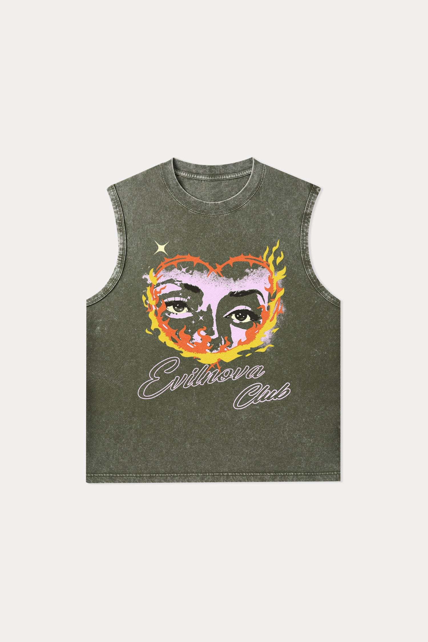 Evilnova Ignite Washed Tank Top-Evilnova