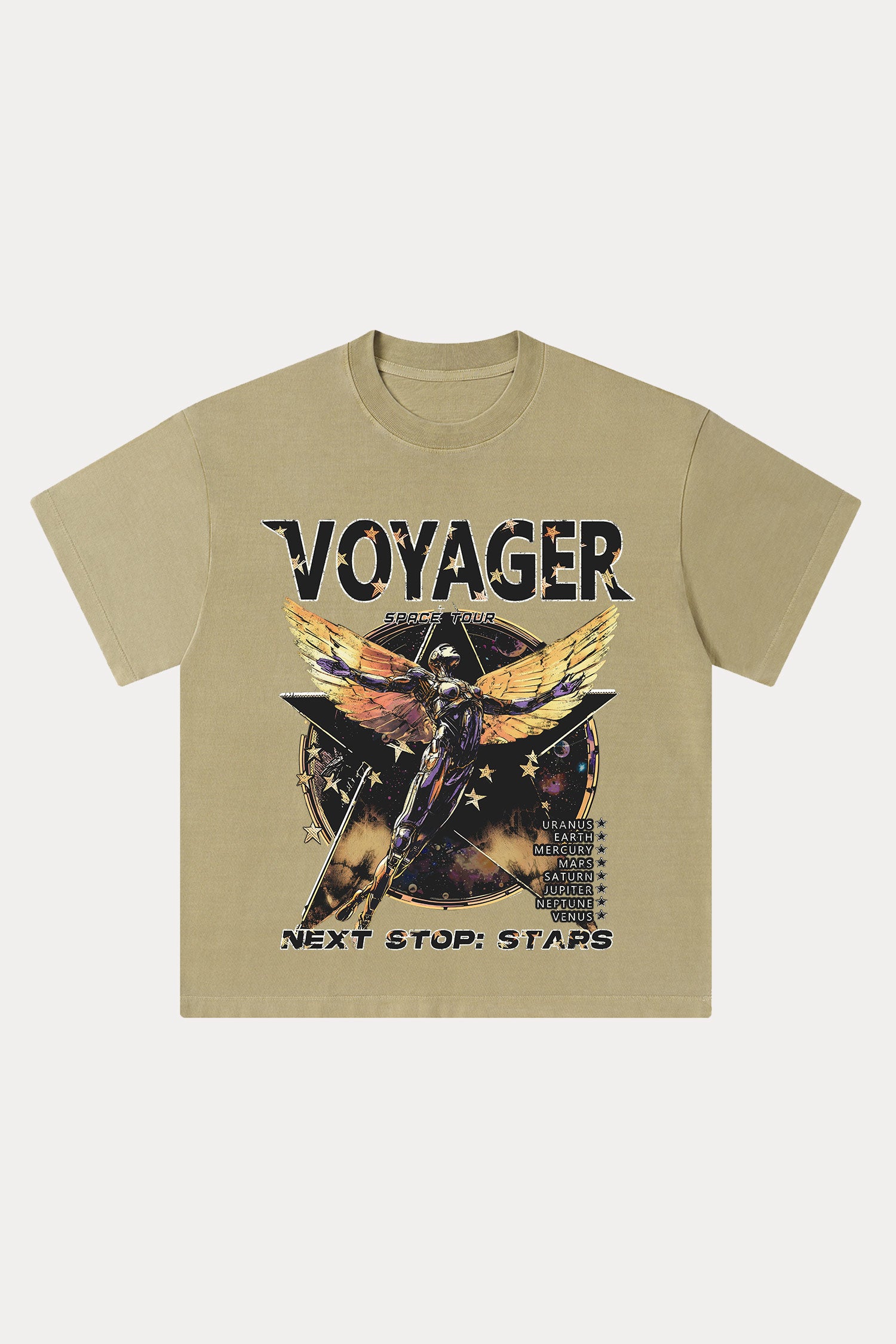 Evilnova Voyager Washed Streetwear T-Shirt-Evilnova