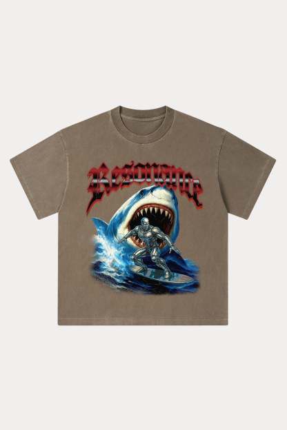 Evilnova Resonance Washed Streetwear T-Shirt-Evilnova