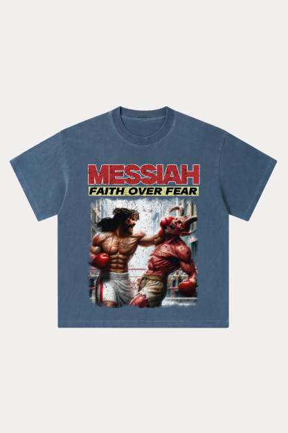 Evilnova Messiah Washed Streetwear T-Shirt-Evilnova