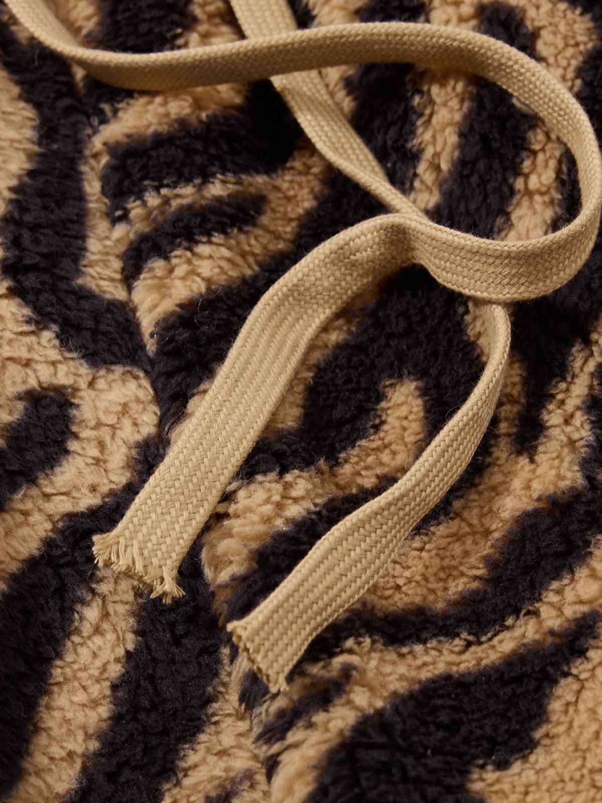 Evilnova Retro Tiger Print Wide-Leg Lounge Barrel Pants