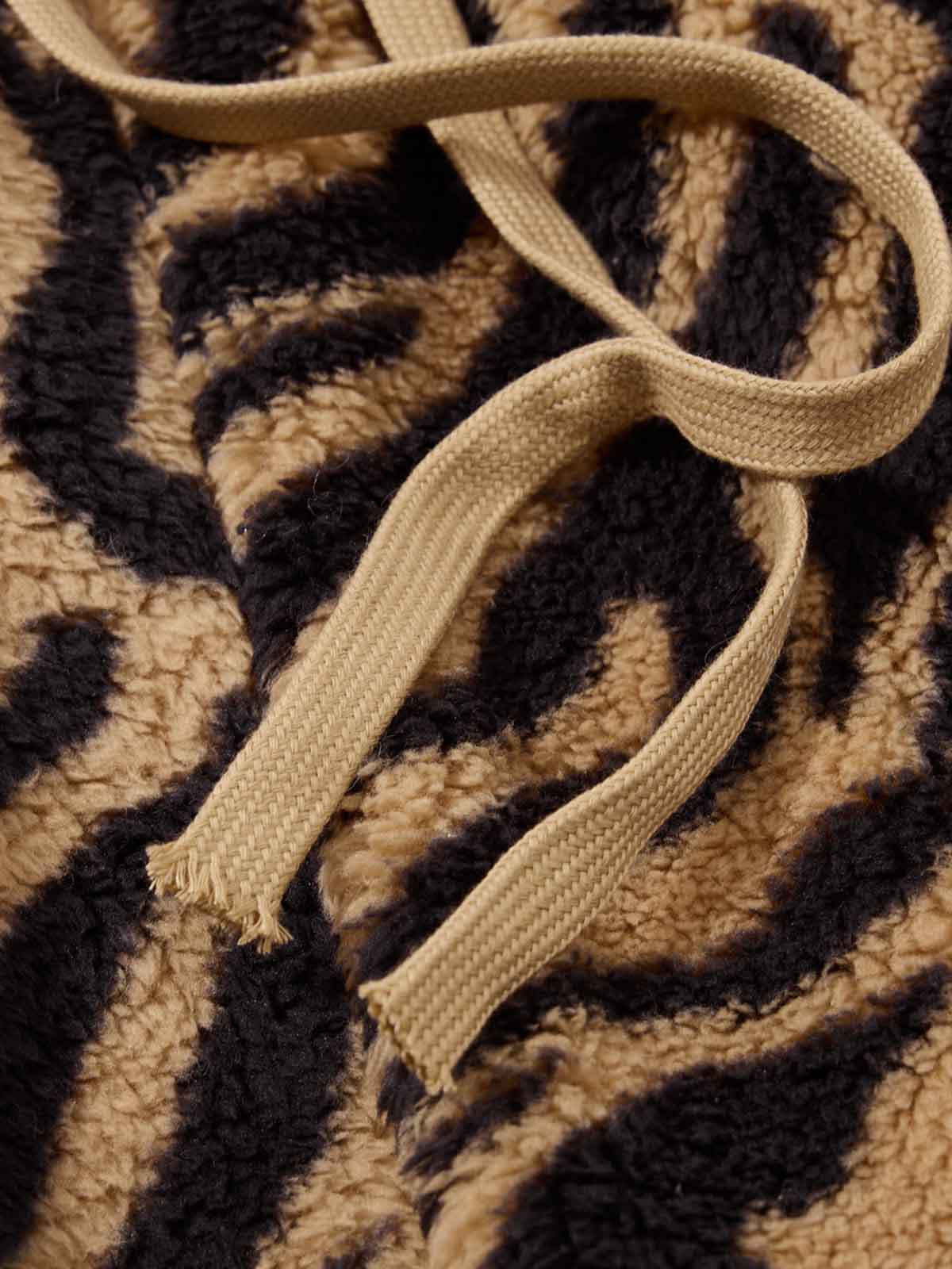 Evilnova Retro Tiger Print Wide-Leg Lounge Barrel Pants