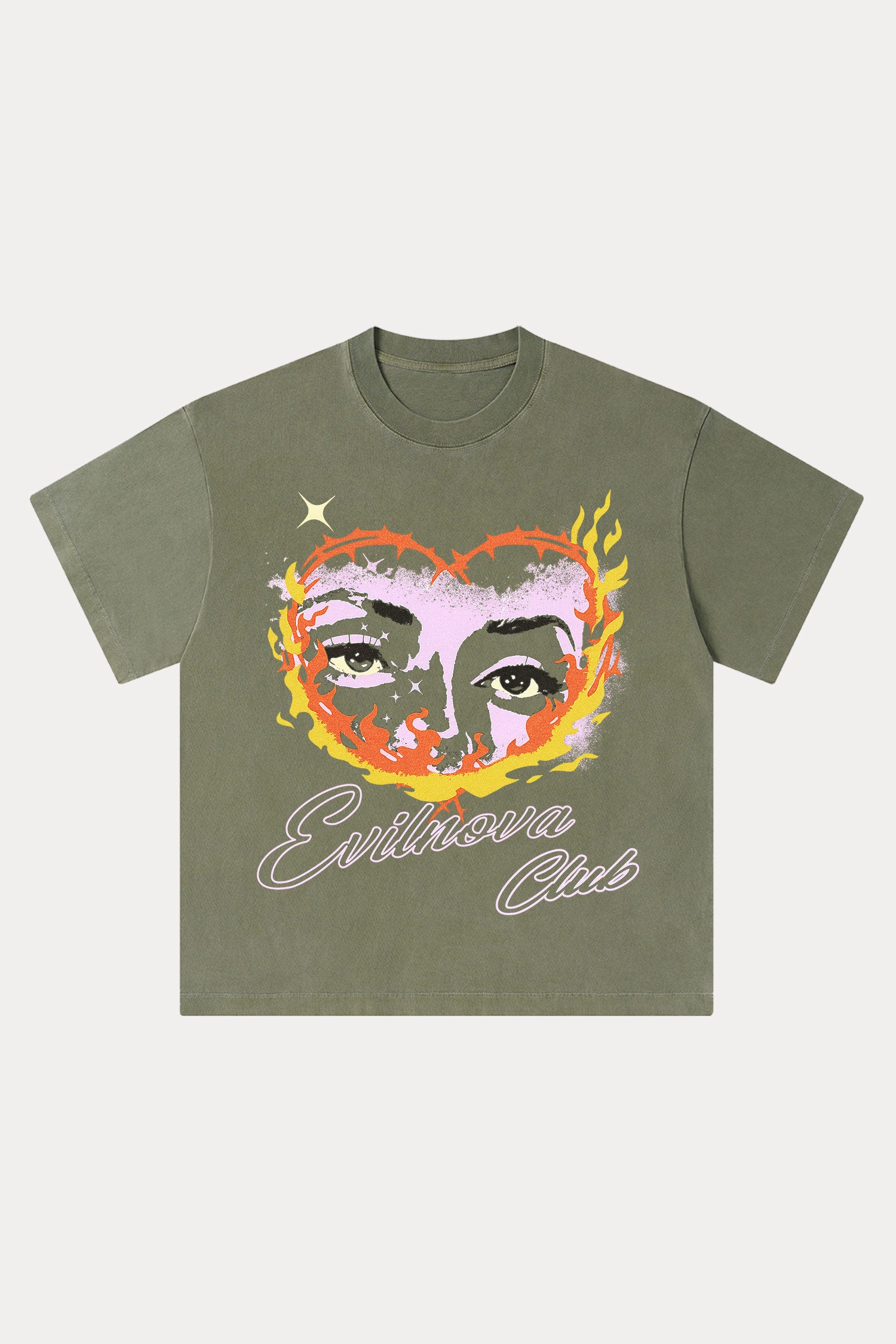 Evilnova Ignite Washed Streetwear T-Shirt-Evilnova