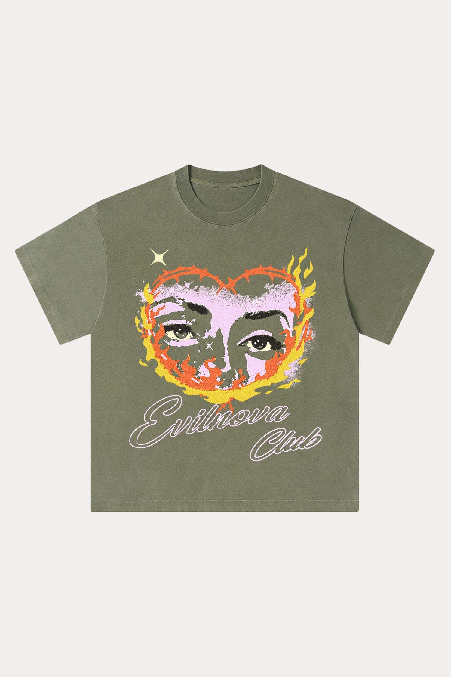 Evilnova Ignite Washed Streetwear T-Shirt-Evilnova