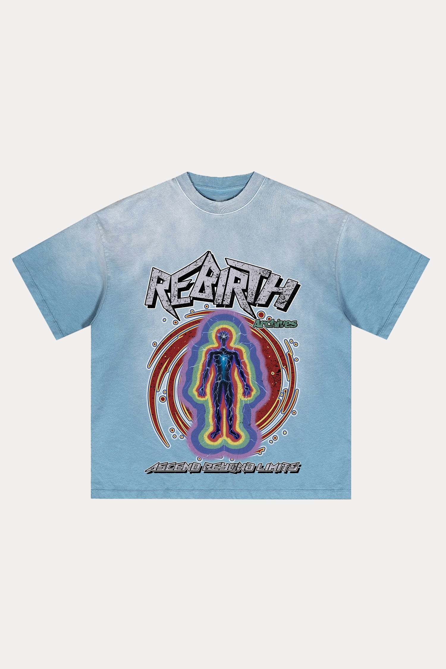 Evilnova Rebirth Distressed Washed T-Shirt-Evilnova