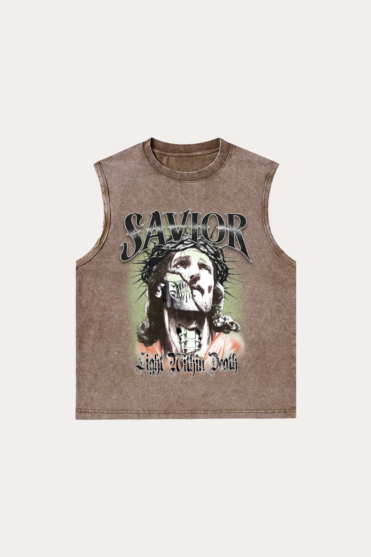 Evilnova Savior Washed Tank Top-Evilnova