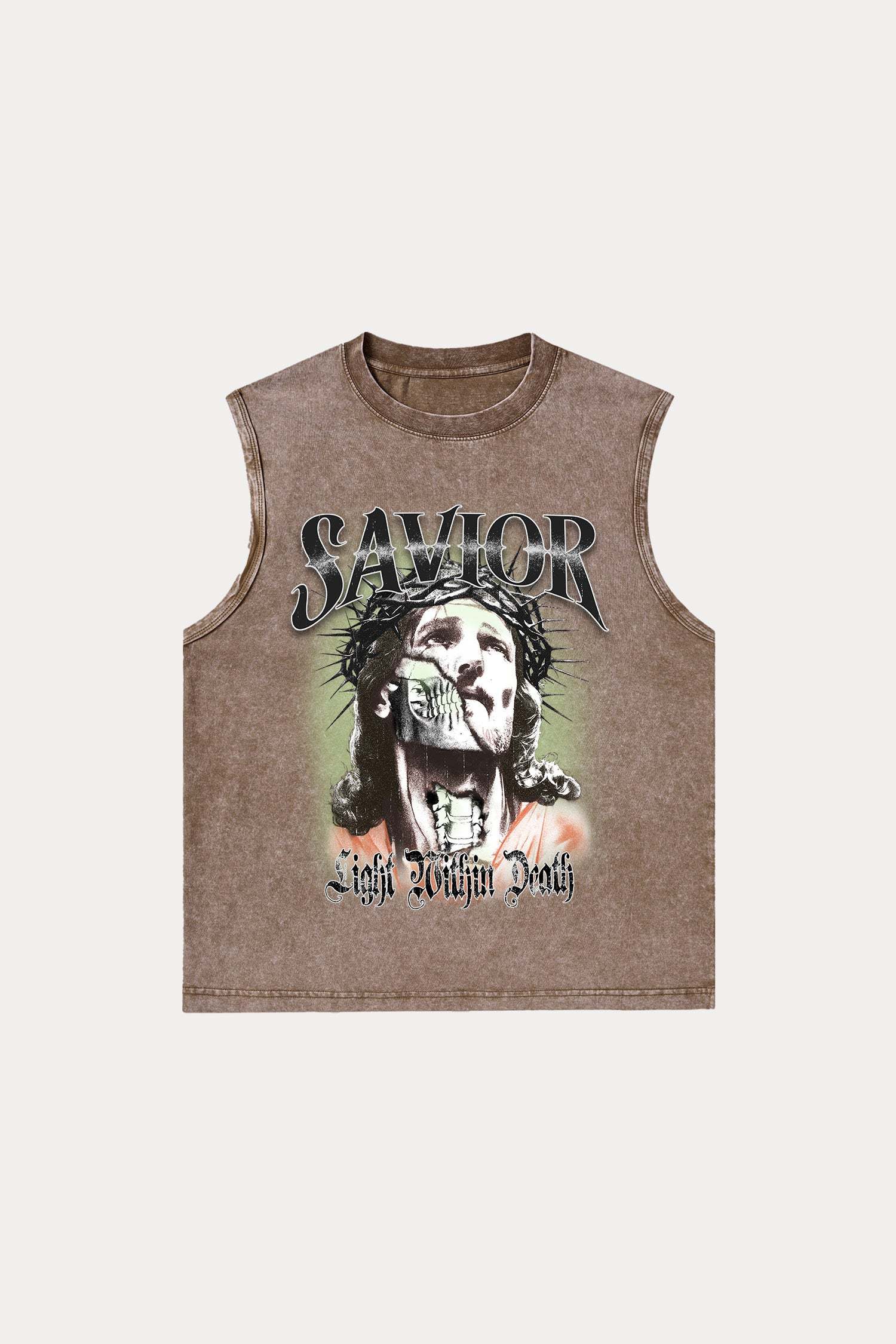 Evilnova Savior Washed Tank Top-Evilnova