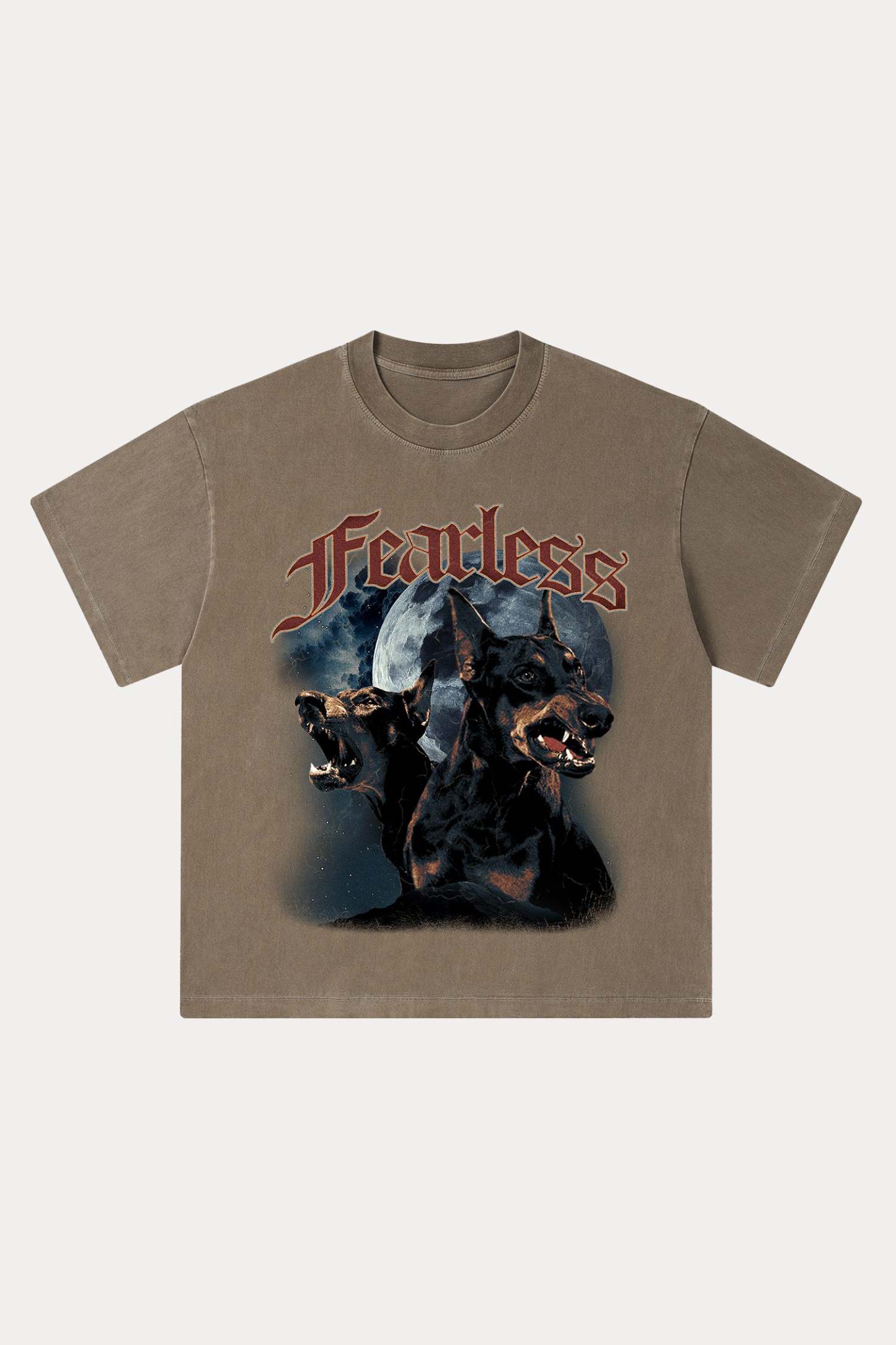 Evilnova Fearless Washed Streetwear T-Shirt-Evilnova
