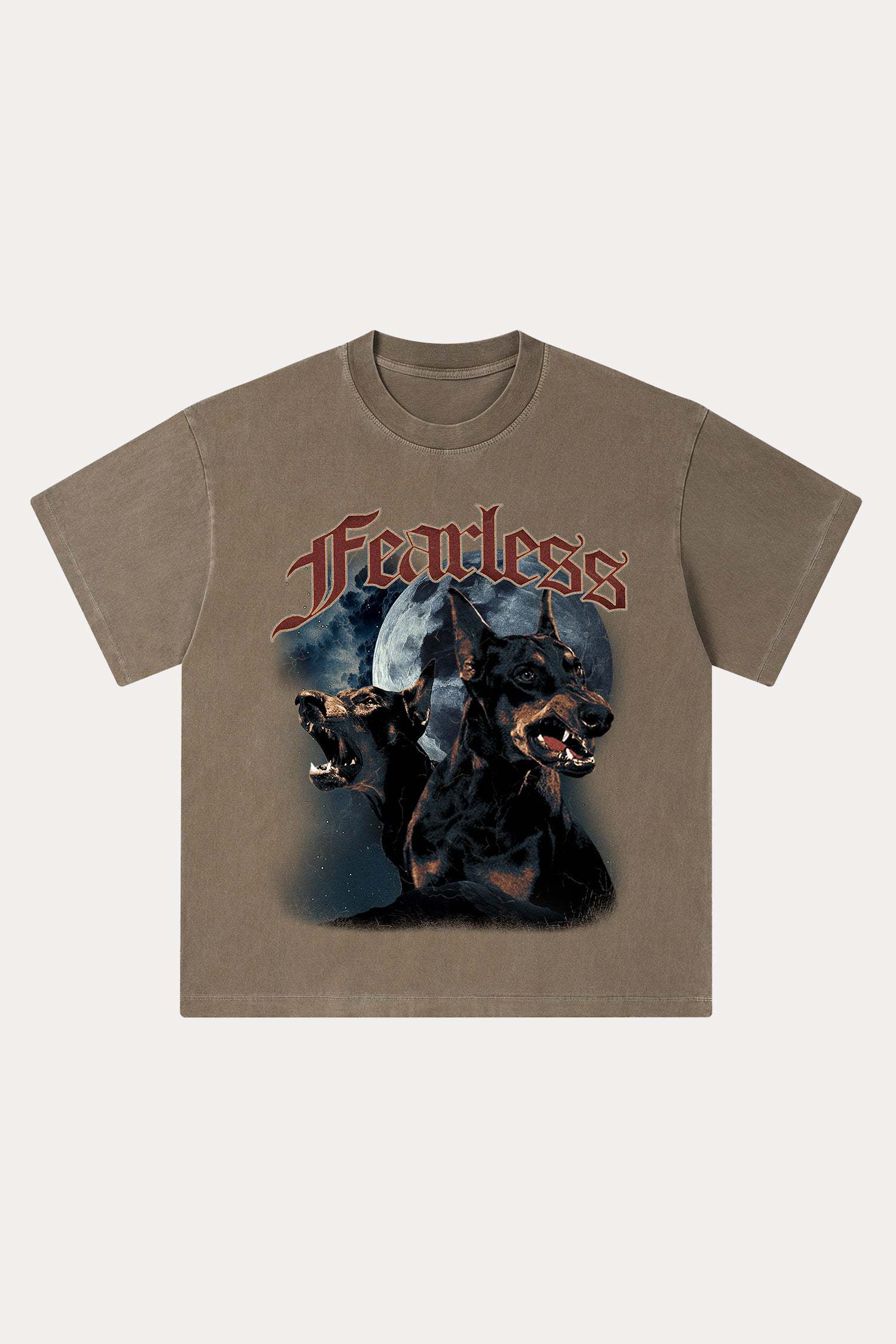 Evilnova Fearless Washed Streetwear T-Shirt-Evilnova