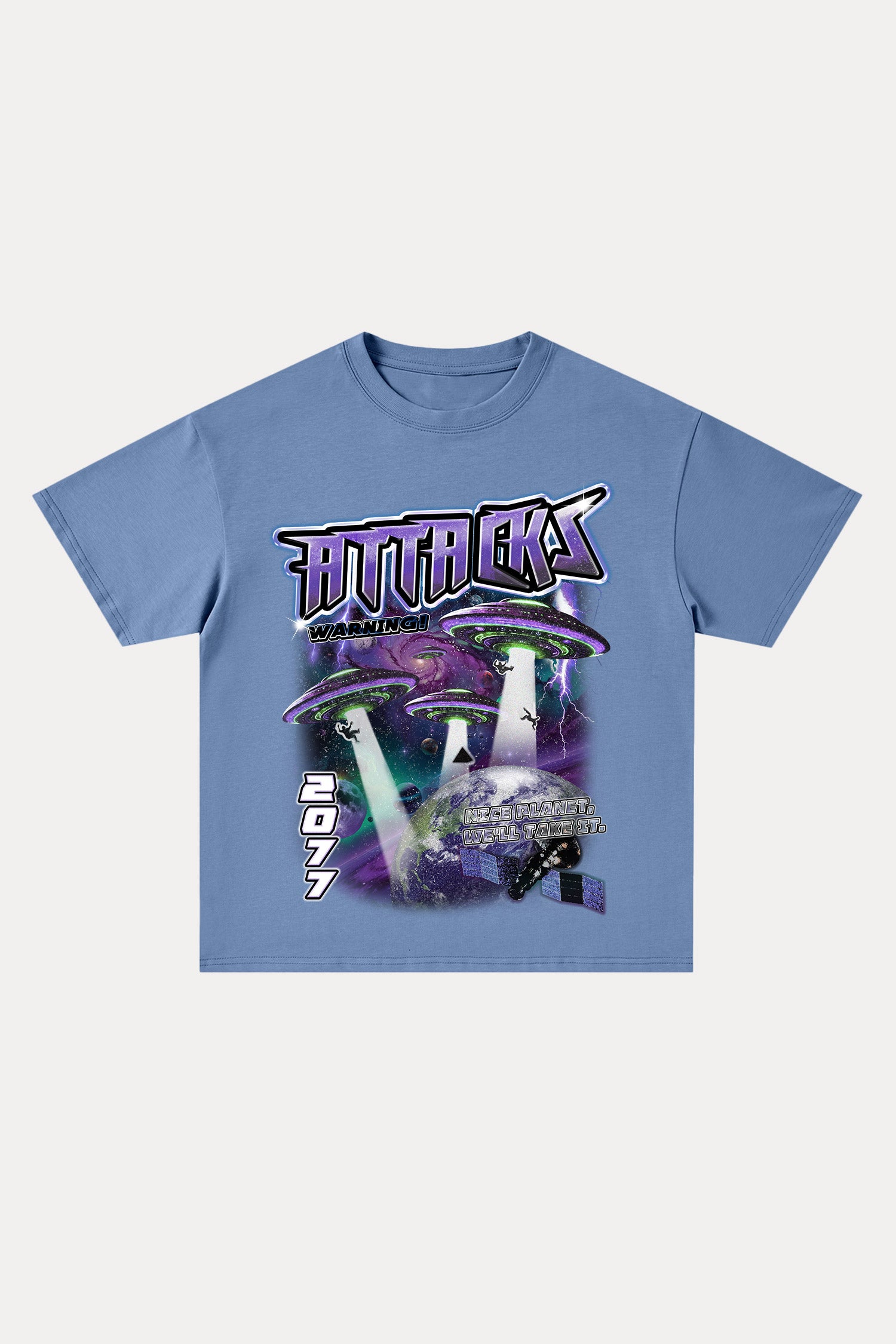 Evilnova Attacks Cotton Oversize T-Shirt-Evilnova