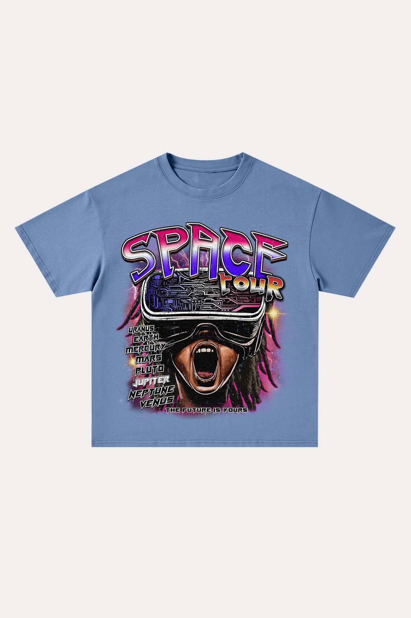 Evilnova Space Tour Cotton Oversize T-Shirt-Evilnova