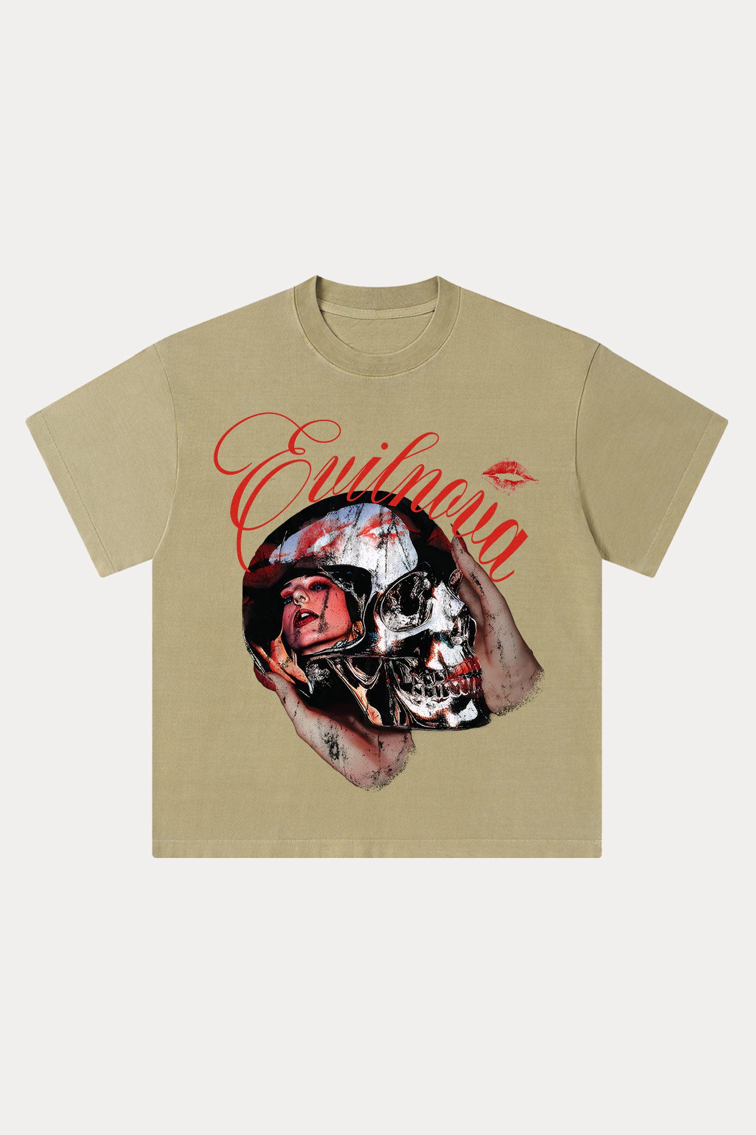 Evilnova Reflections Washed Streetwear T-Shirt-Evilnova