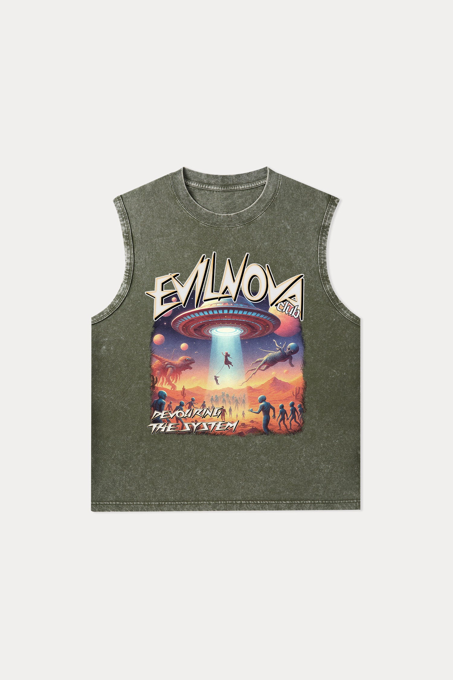 Evilnova Mystery Washed Tank Top-Evilnova