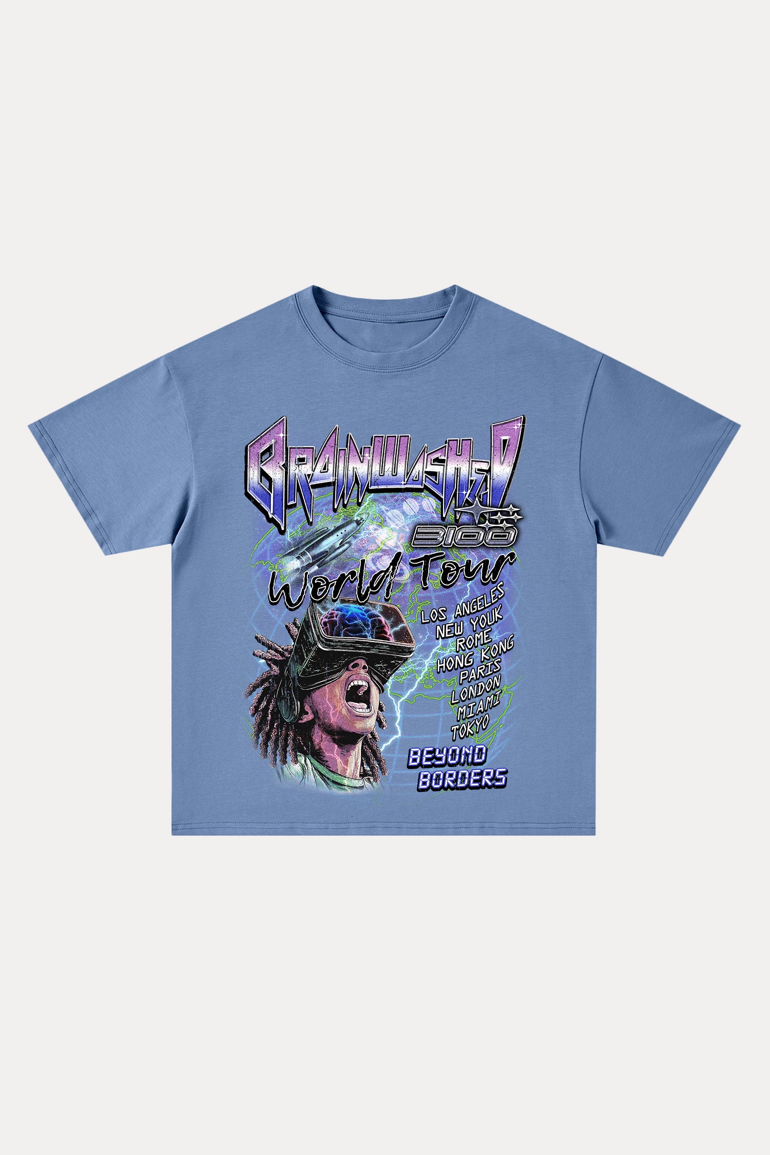 Evilnova Brainwashed Cotton Oversize T-Shirt-Evilnova