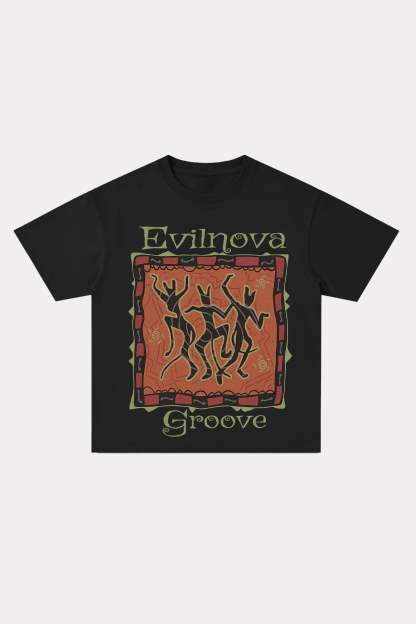 Evilnova Groove Cotton Oversize T-Shirt-Evilnova