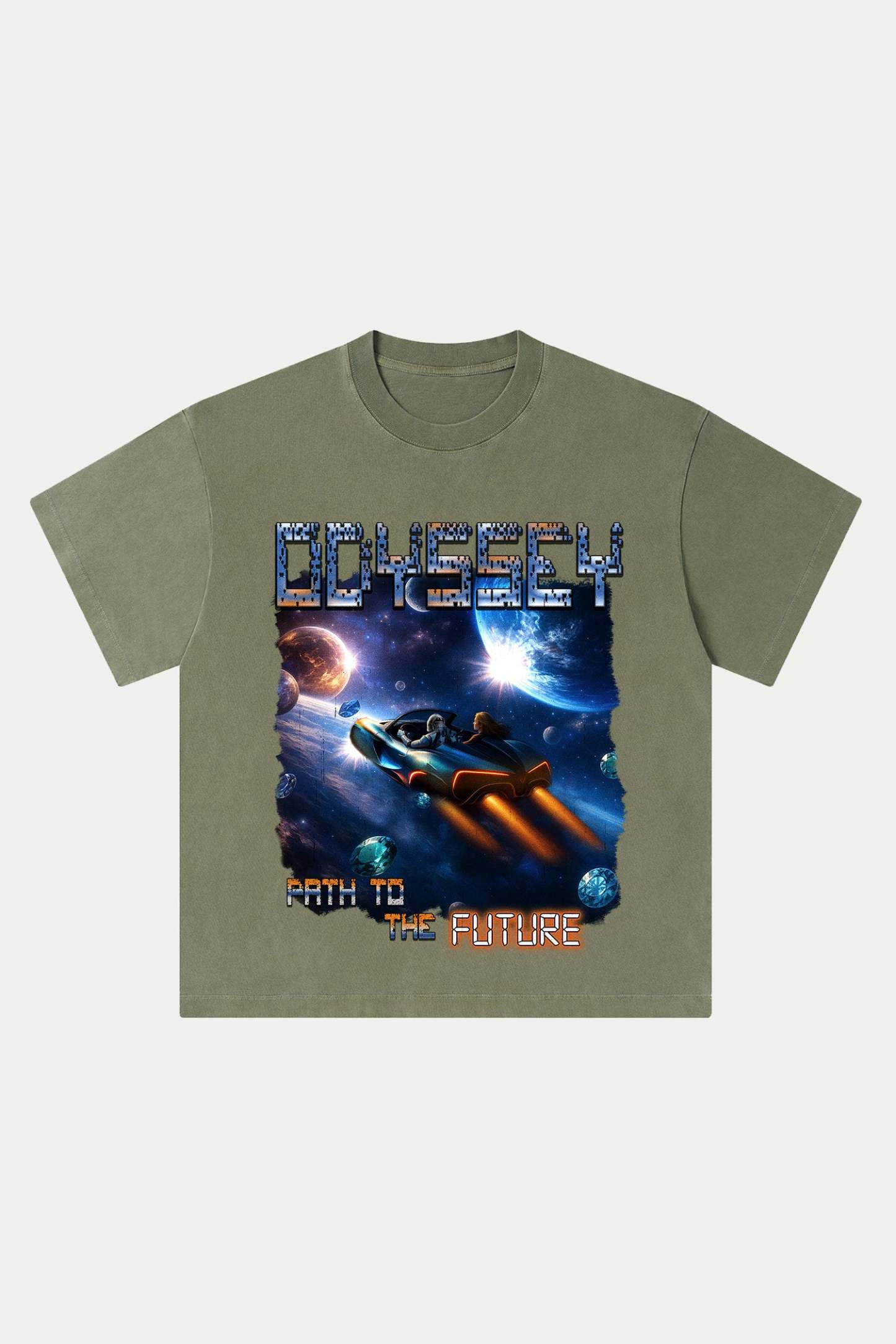 Evilnova Odyssey Washed Streetwear T-Shirt-Evilnova