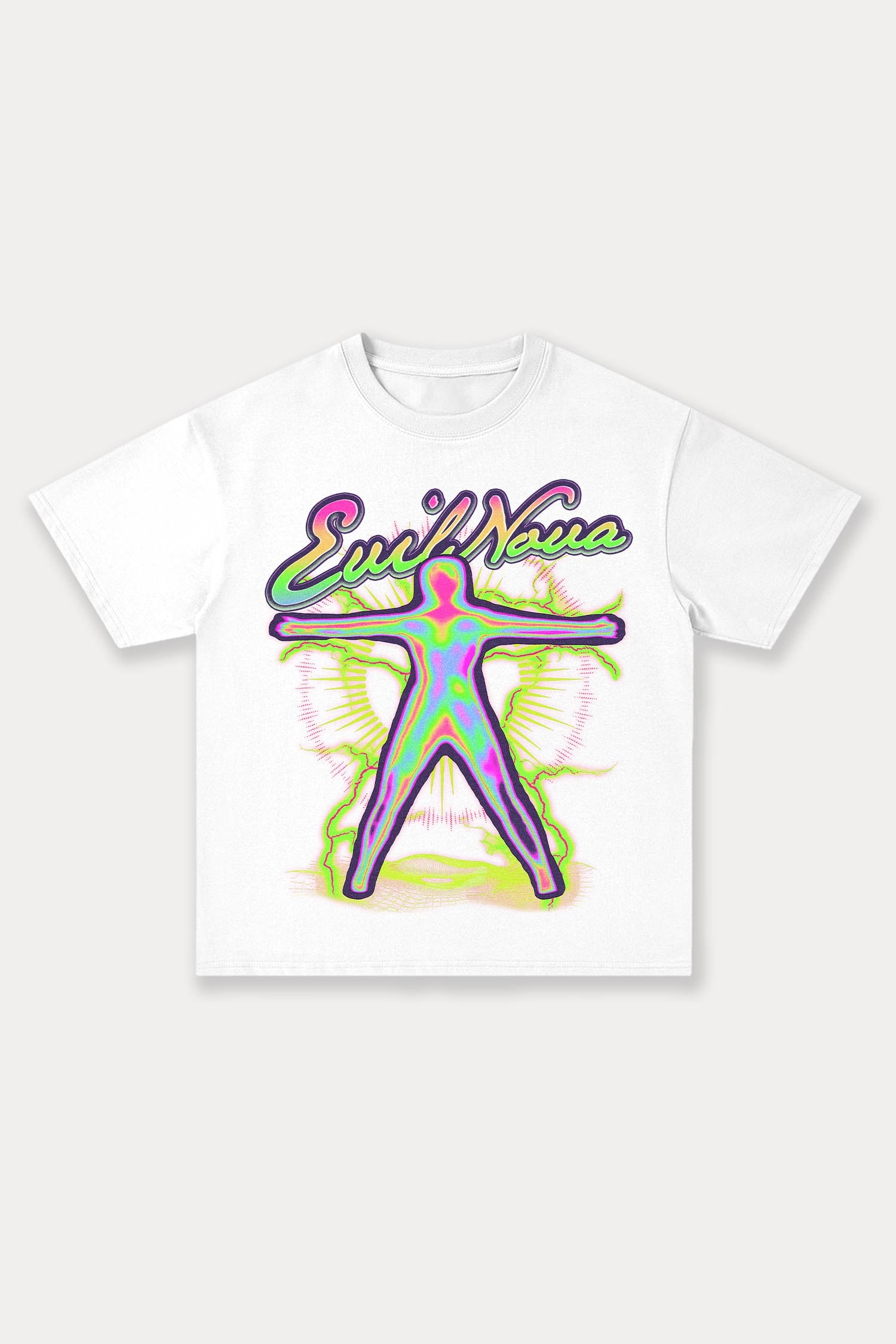 Evilnova Energy Figure Cotton Oversize T-Shirt-Evilnova