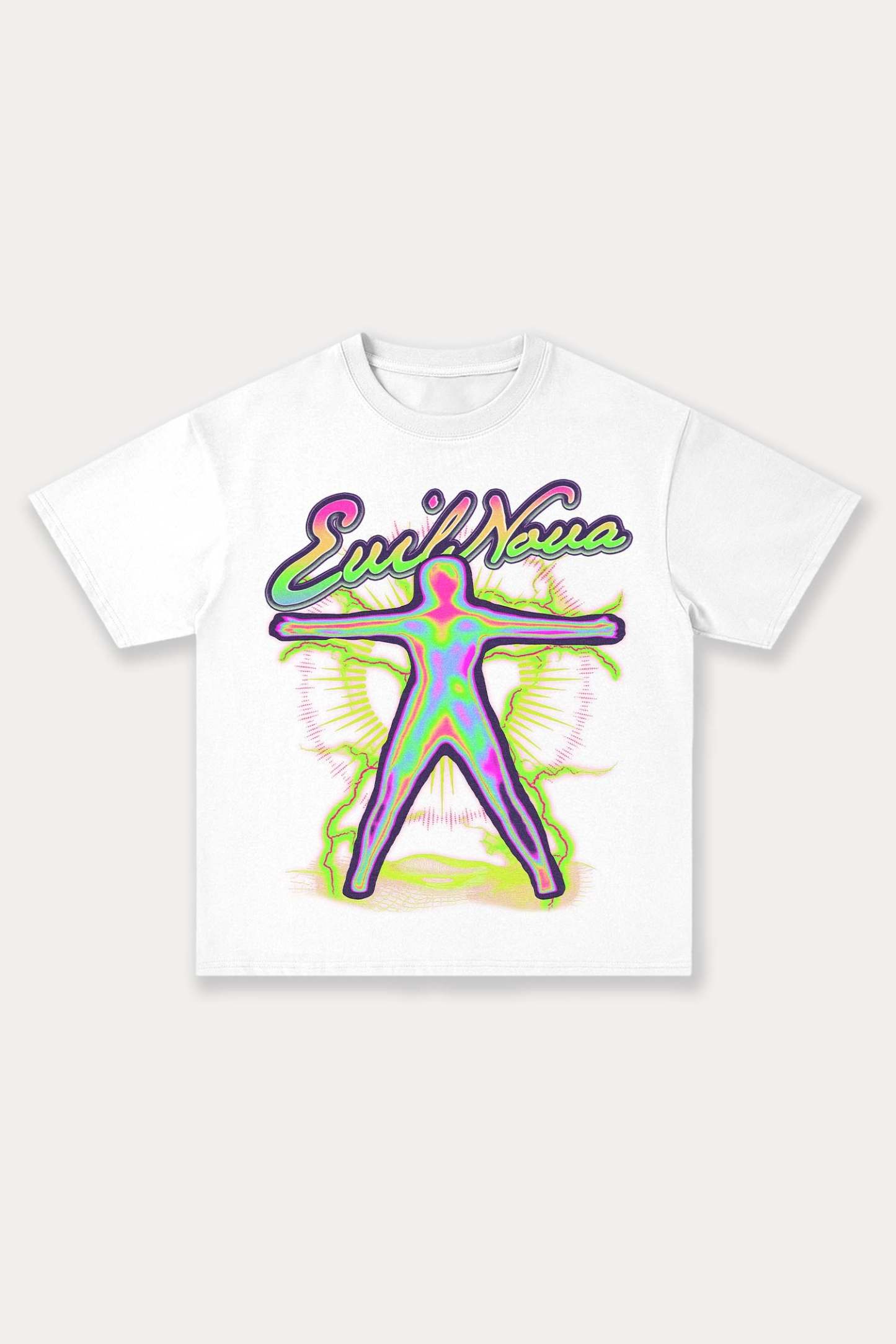 Evilnova Energy Figure Cotton Oversize T-Shirt-Evilnova