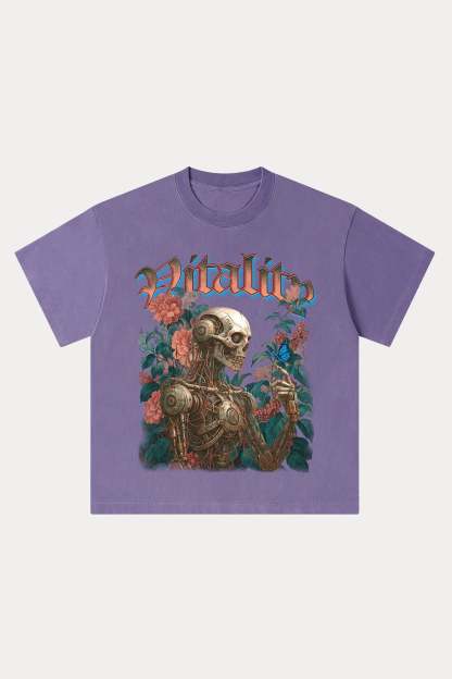 Evilnova Vitality Washed Streetwear T-Shirt-Evilnova