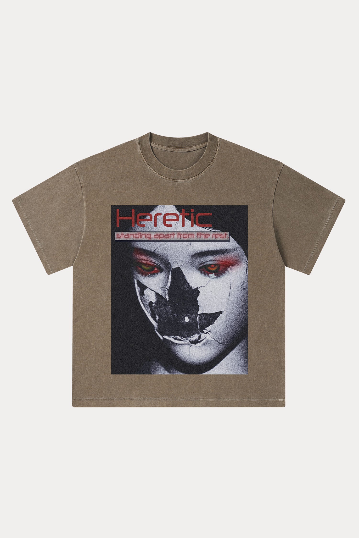 Evilnova Heretic Washed Streetwear T-Shirt-Evilnova