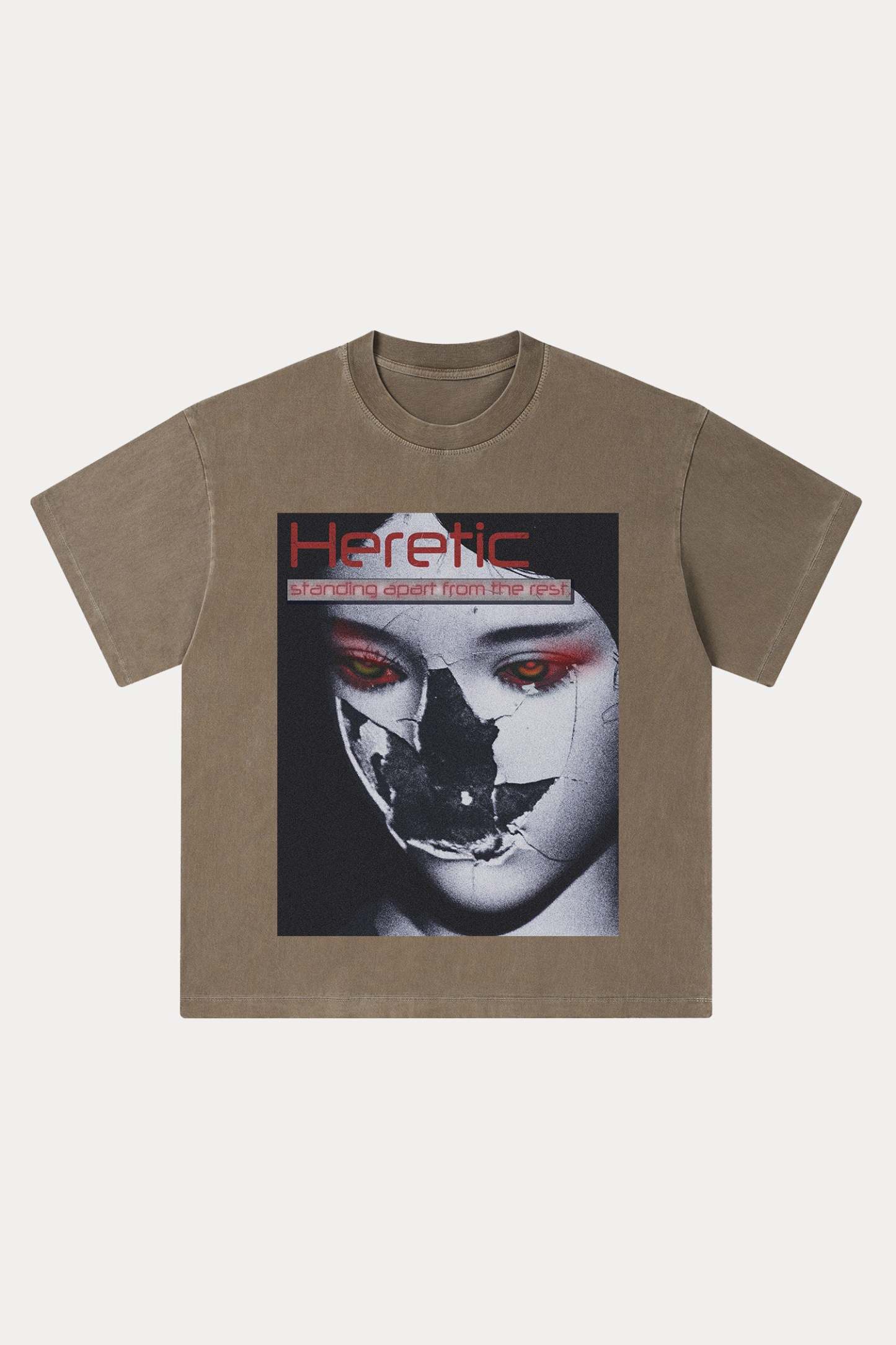 Evilnova Heretic Washed Streetwear T-Shirt-Evilnova