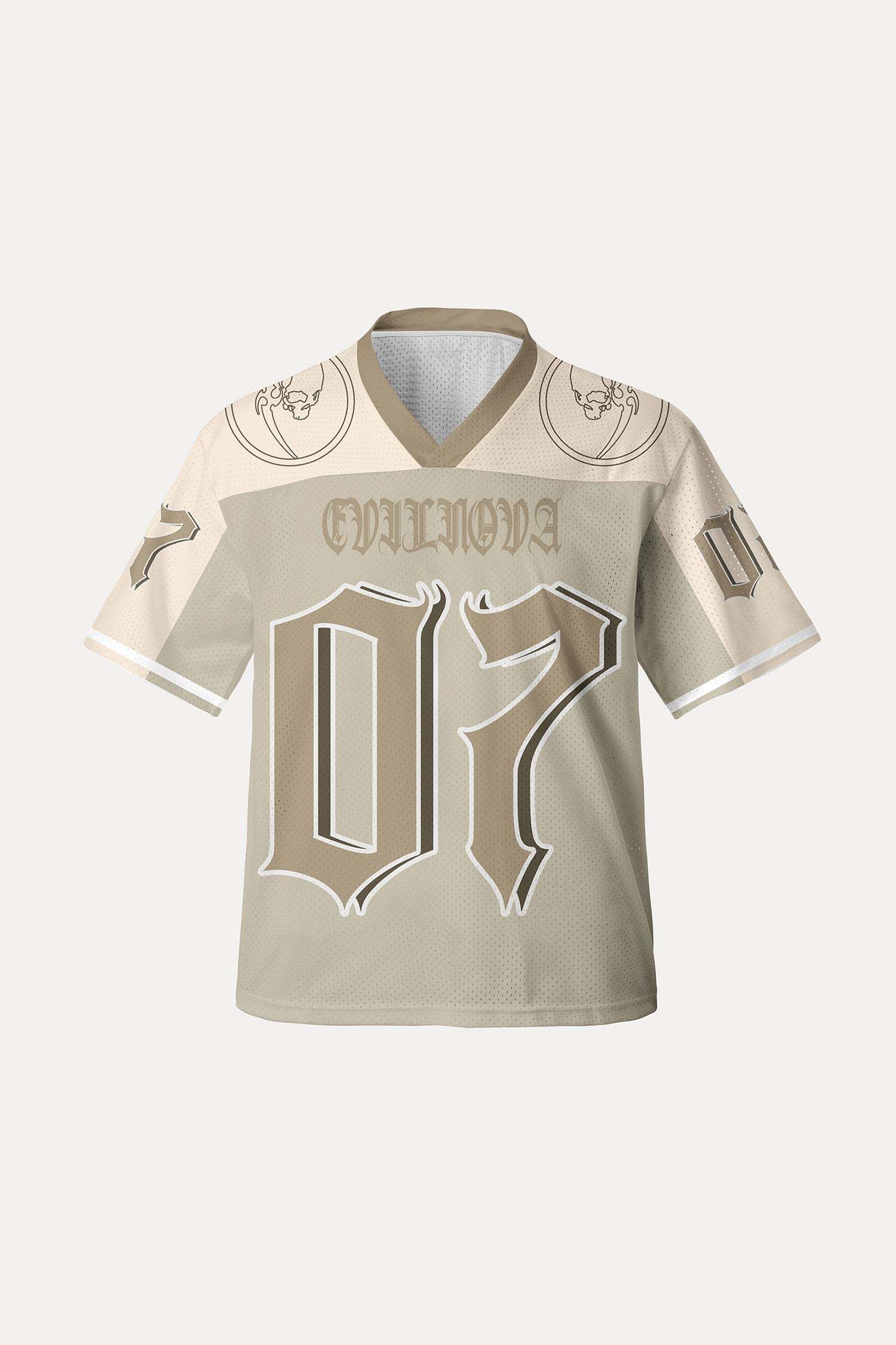 Evilnova Khaki NO.07 Mesh Sport Jersey-Evilnova