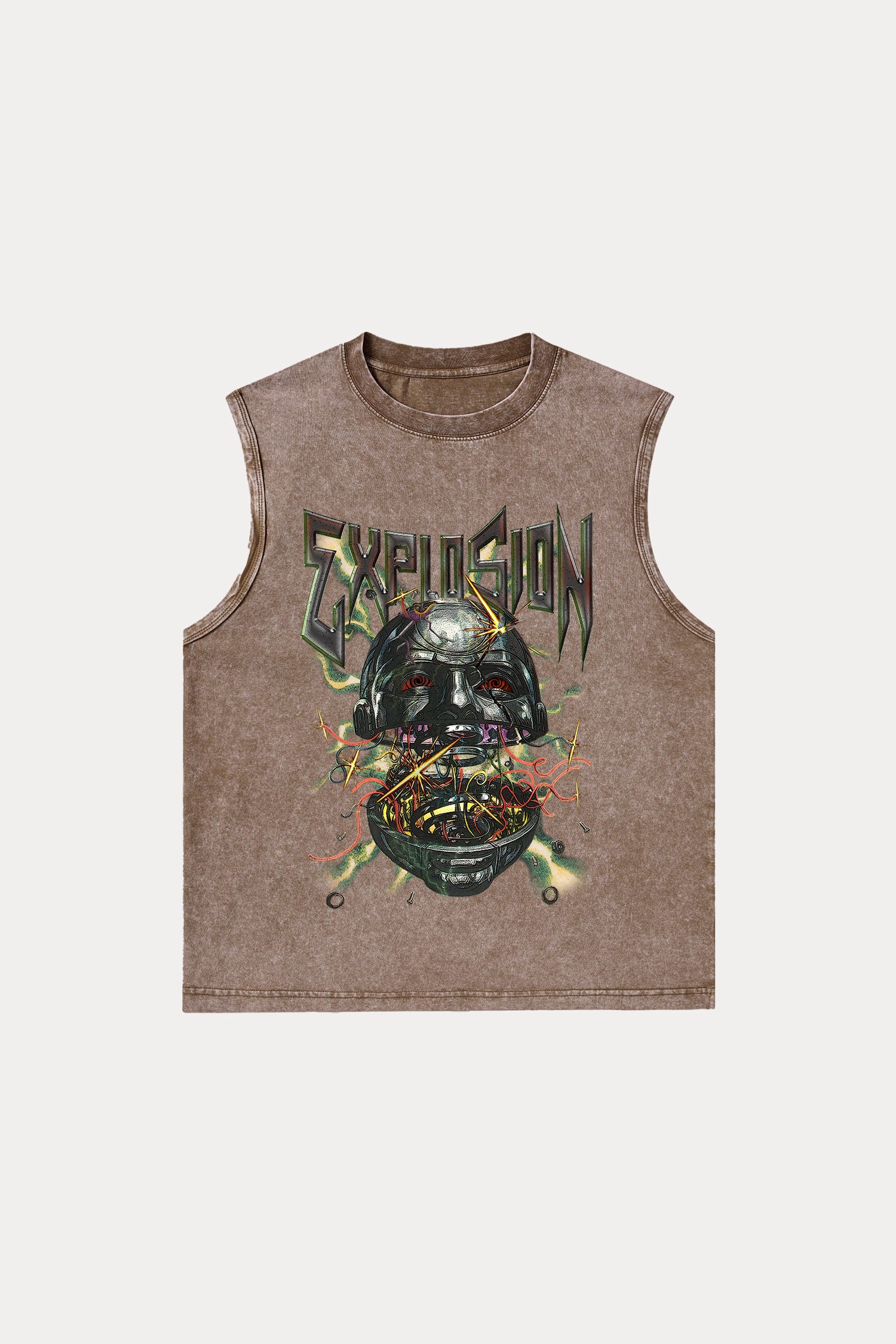 Evilnova Explosion Washed Tank Top-Evilnova