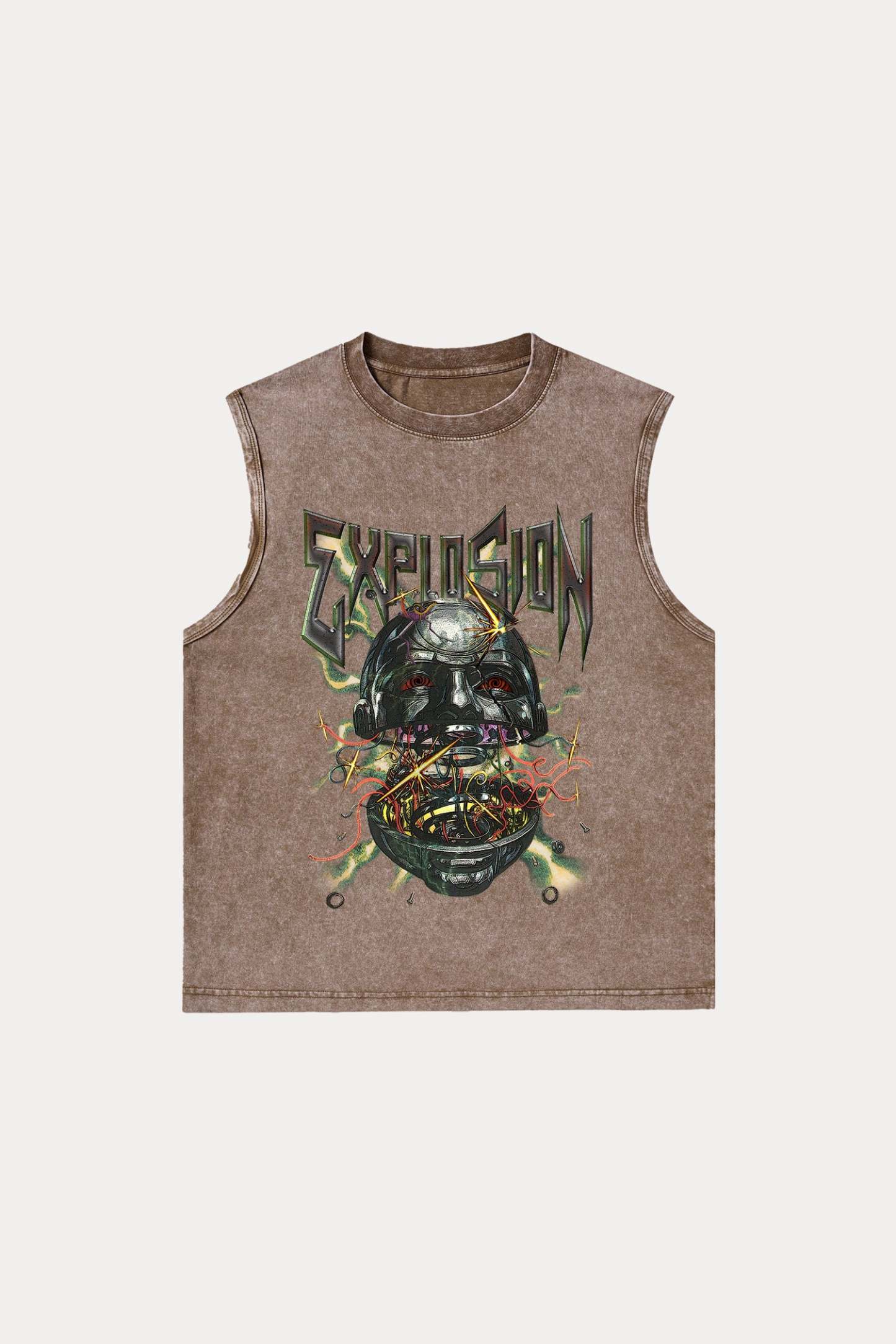 Evilnova Explosion Washed Tank Top-Evilnova