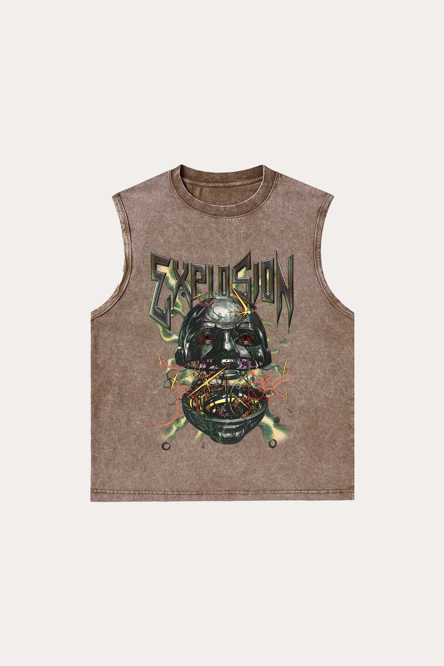 Evilnova Explosion Washed Tank Top-Evilnova