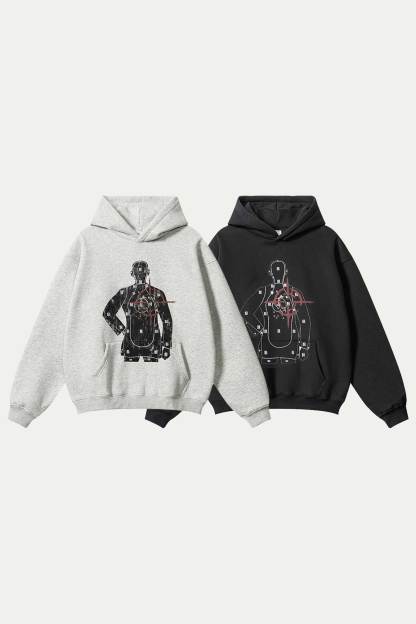 Evilnova Shooting Graffiti Streetwear Hoodie