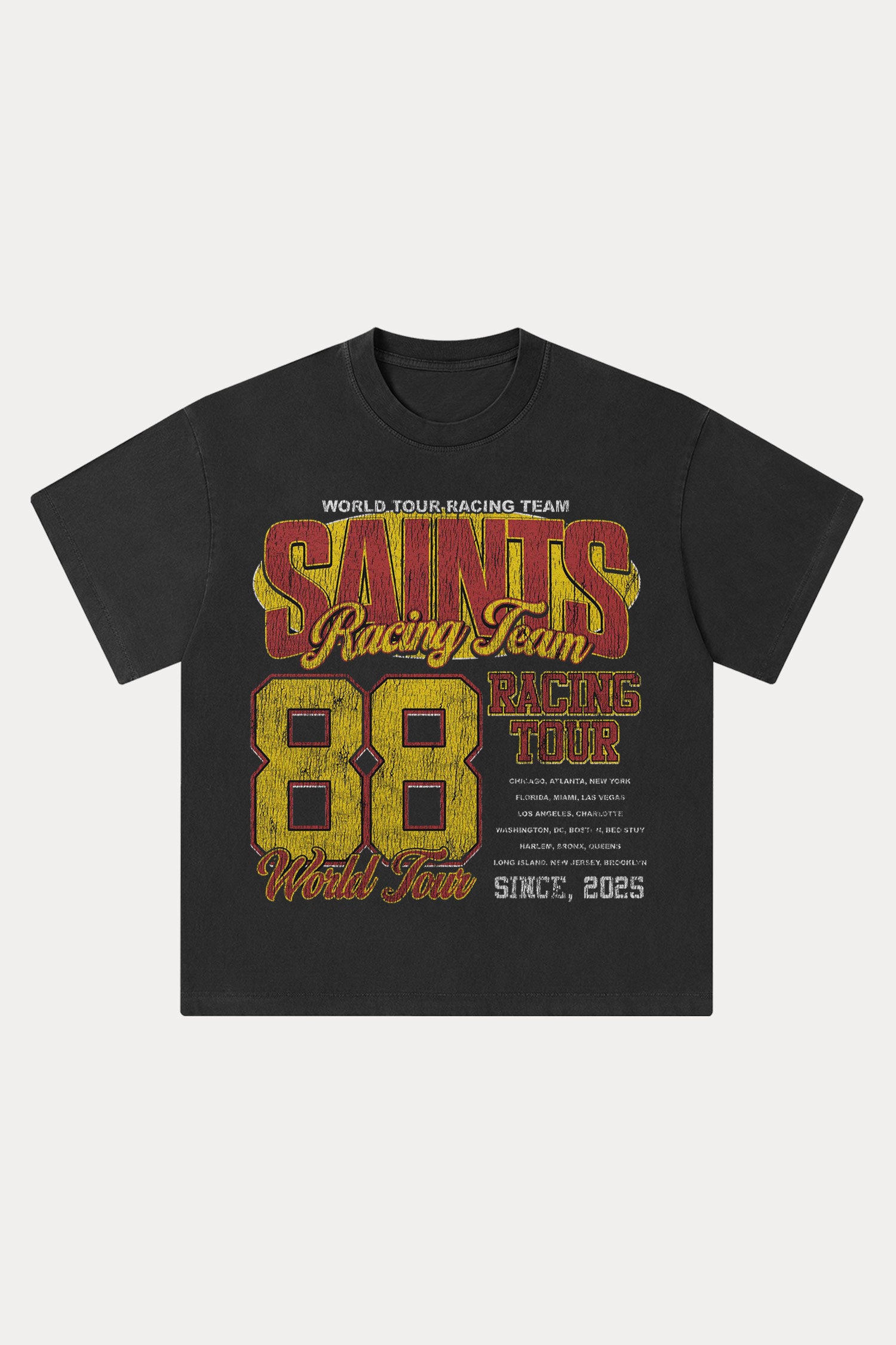 Evilnova Racing Team Washed Streetwear T-Shirt-Evilnova