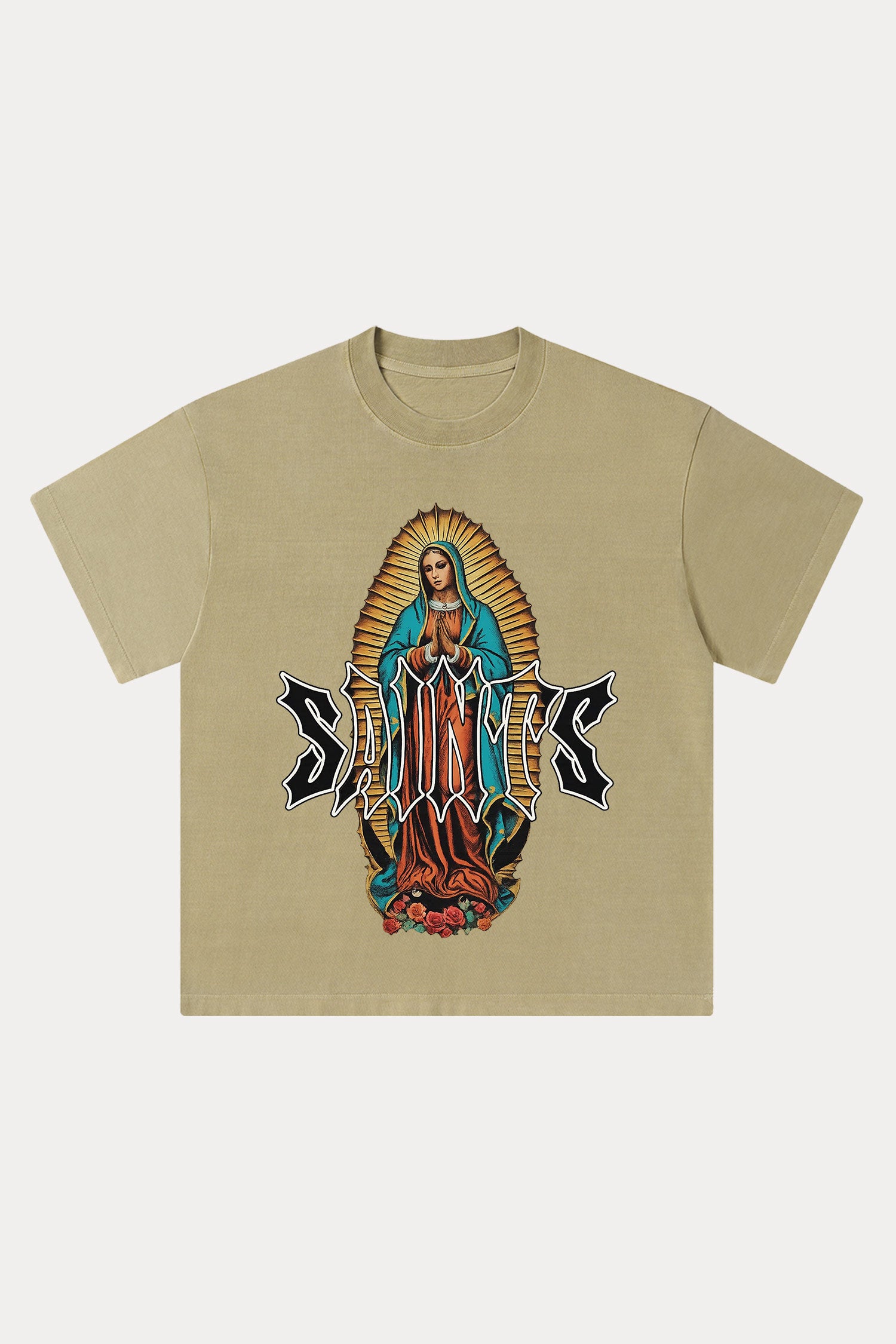 Evilnova Saints Washed Streetwear T-Shirt-Evilnova