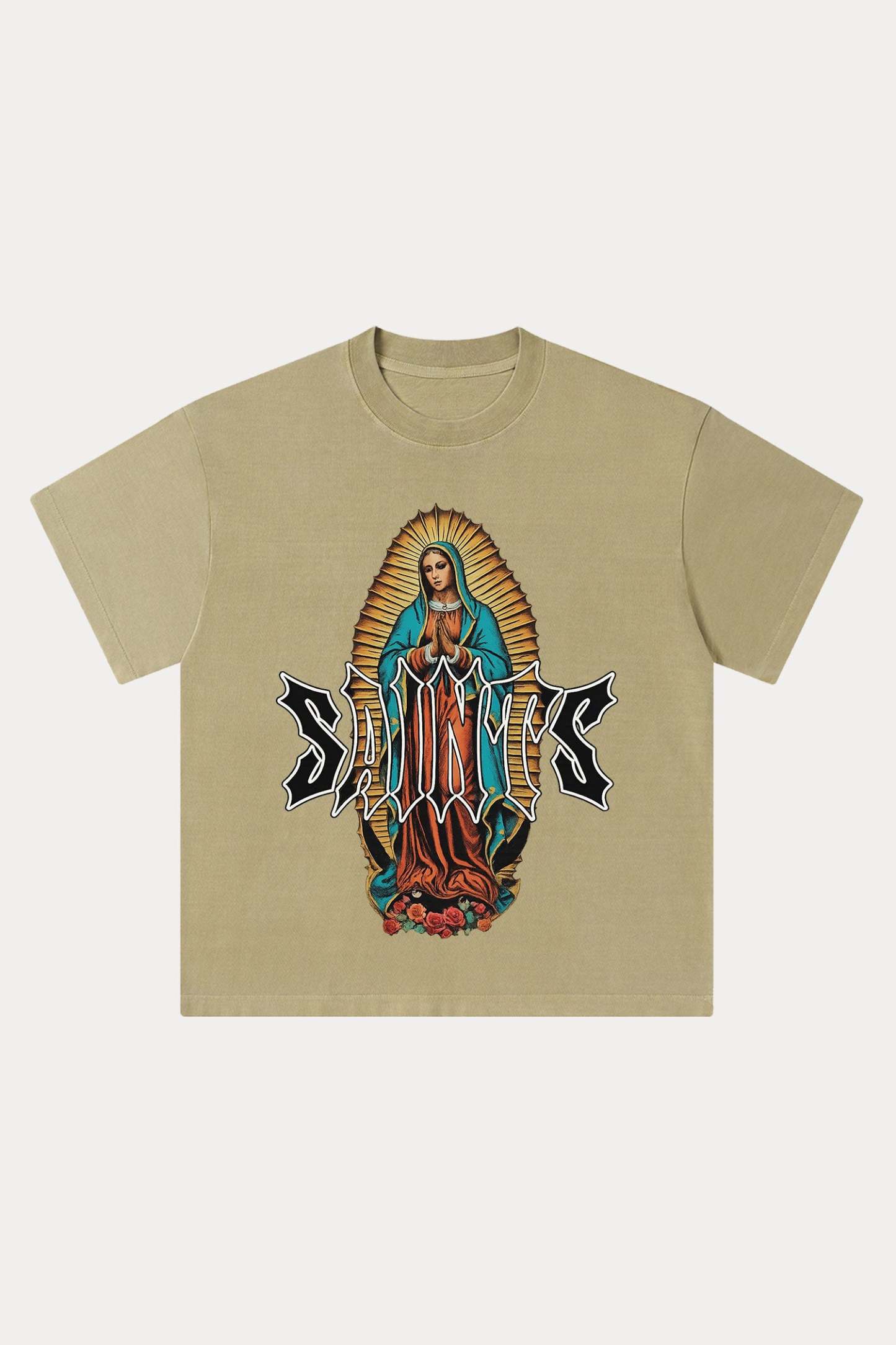 Evilnova Saints Washed Streetwear T-Shirt-Evilnova