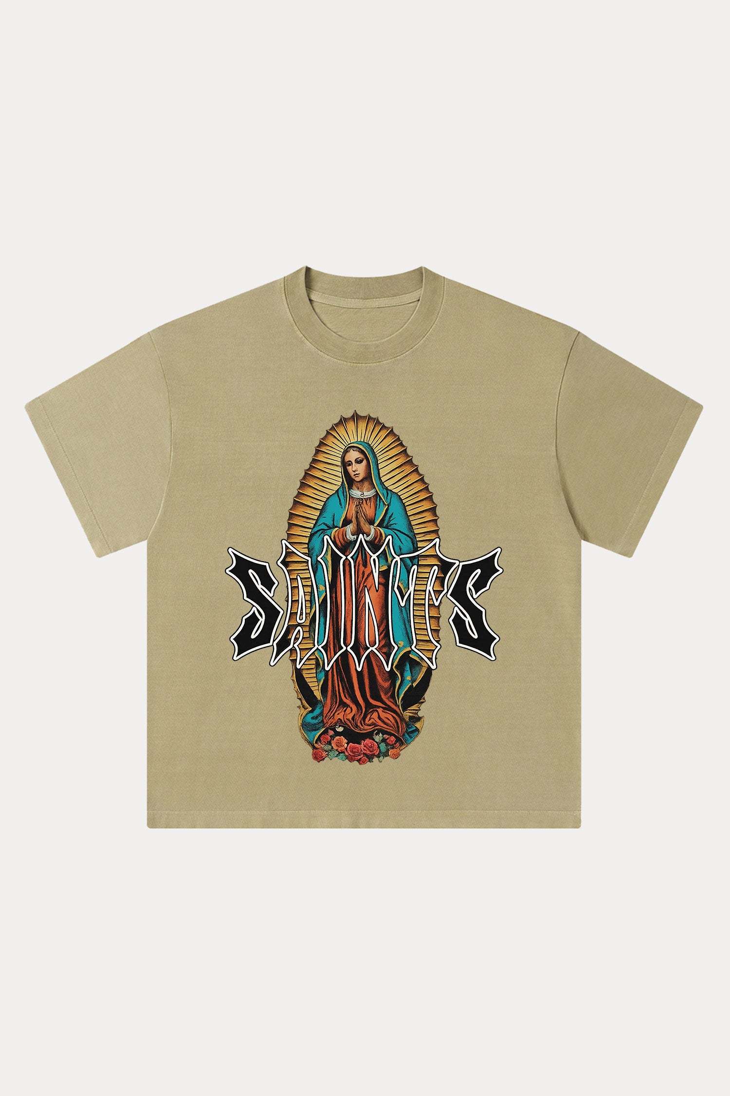 Evilnova Saints Washed Streetwear T-Shirt-Evilnova