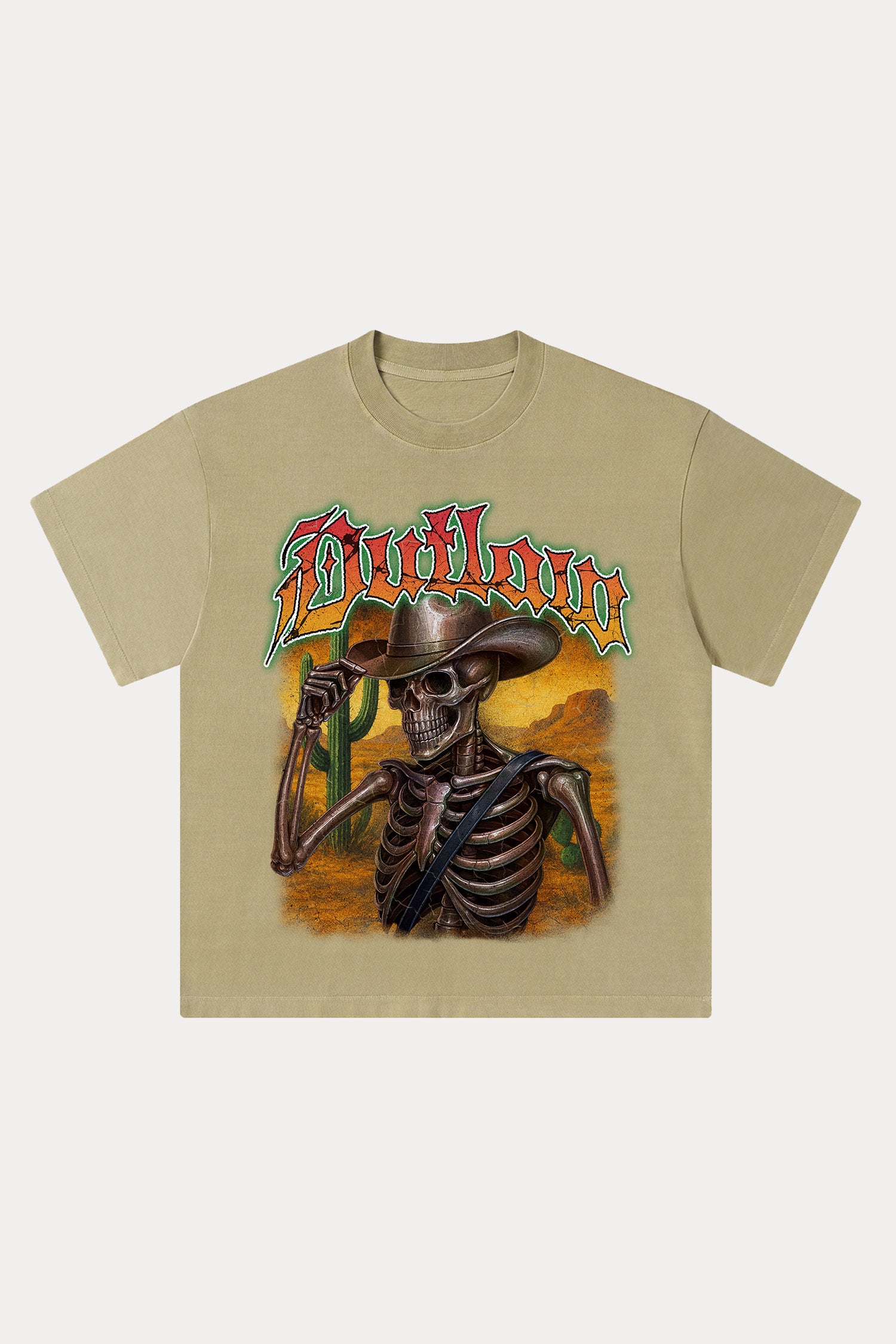 Evilnova Outlaw Washed Streetwear T-Shirt-Evilnova
